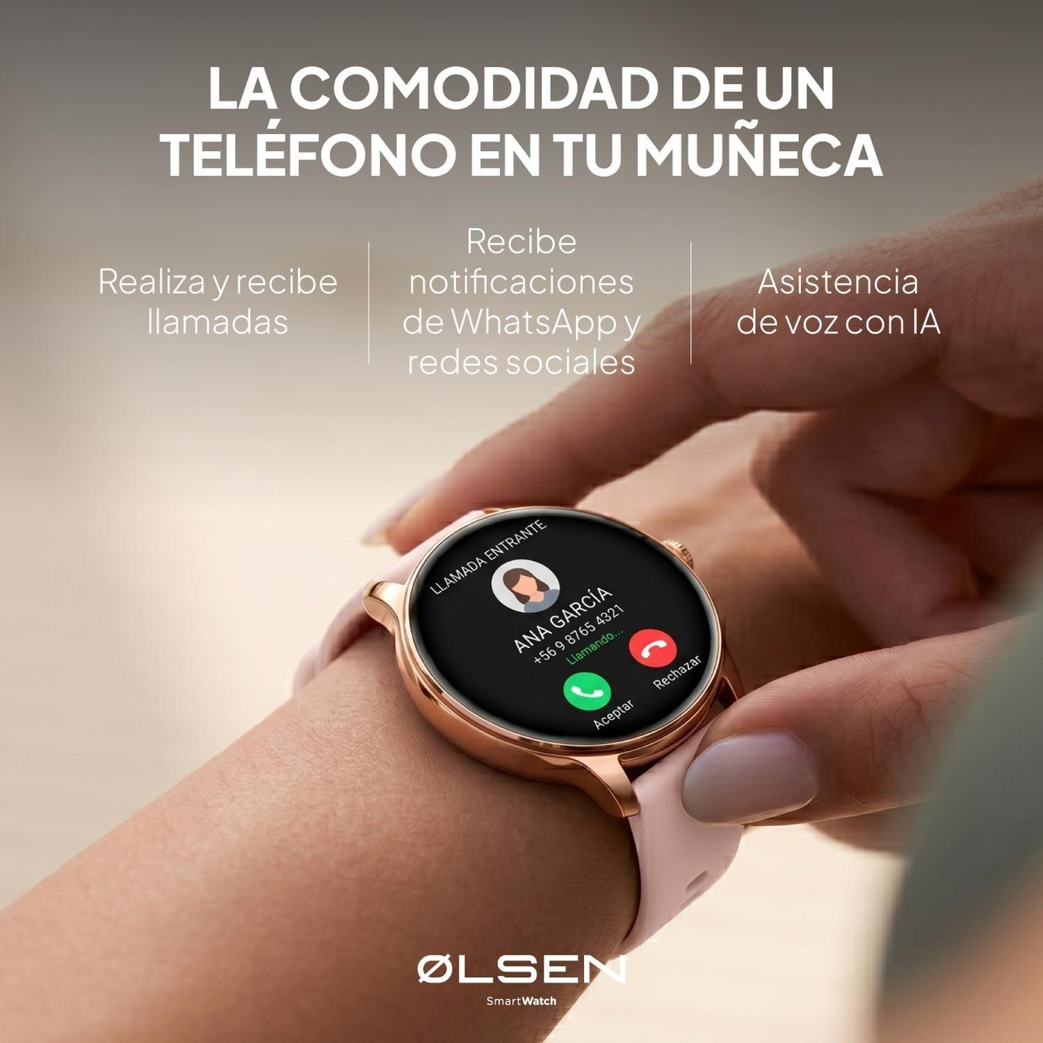 Smartwatch Reloj Inteligente Mujer Olsen AMOLED BT Llamadas-2