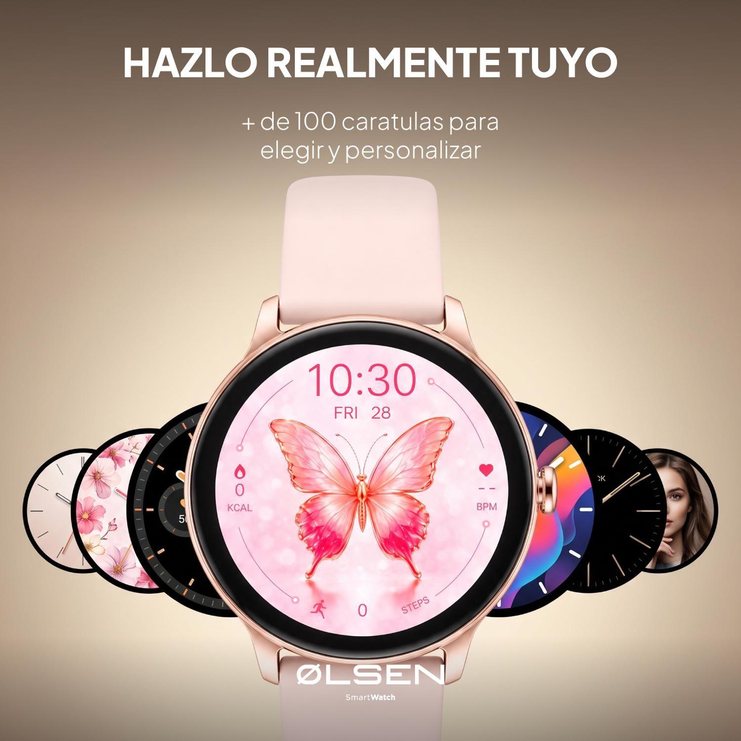 Smartwatch Reloj Inteligente Mujer Olsen AMOLED BT Llamadas-8