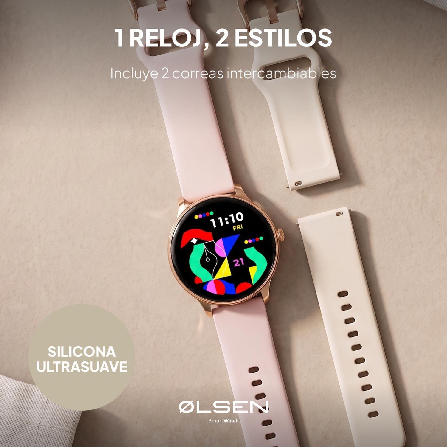 Smartwatch Reloj Inteligente Mujer Olsen AMOLED BT Llamadas-9