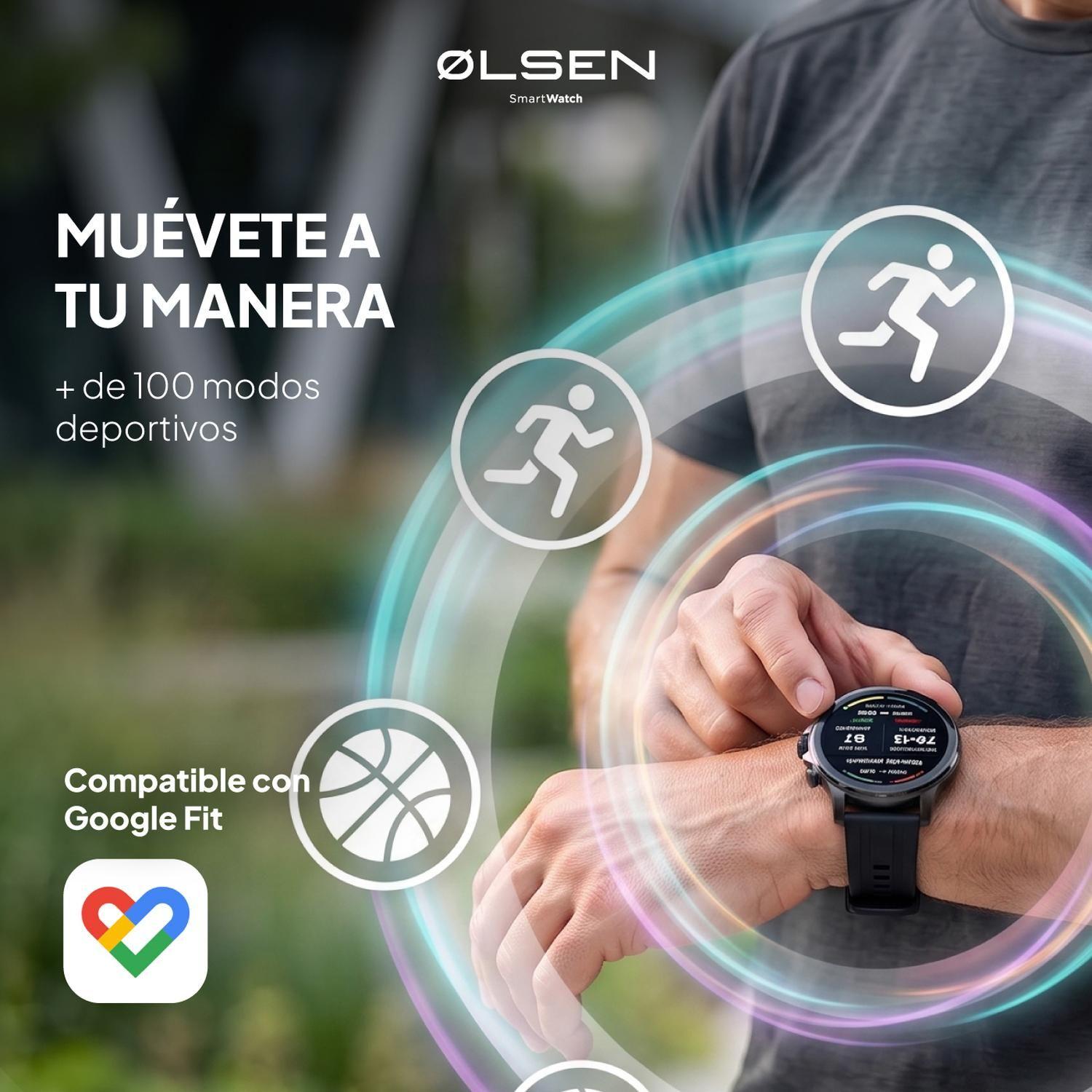 Smartwatch Reloj Inteligente Olsen AMOLED Bluetooth Llamadas-5