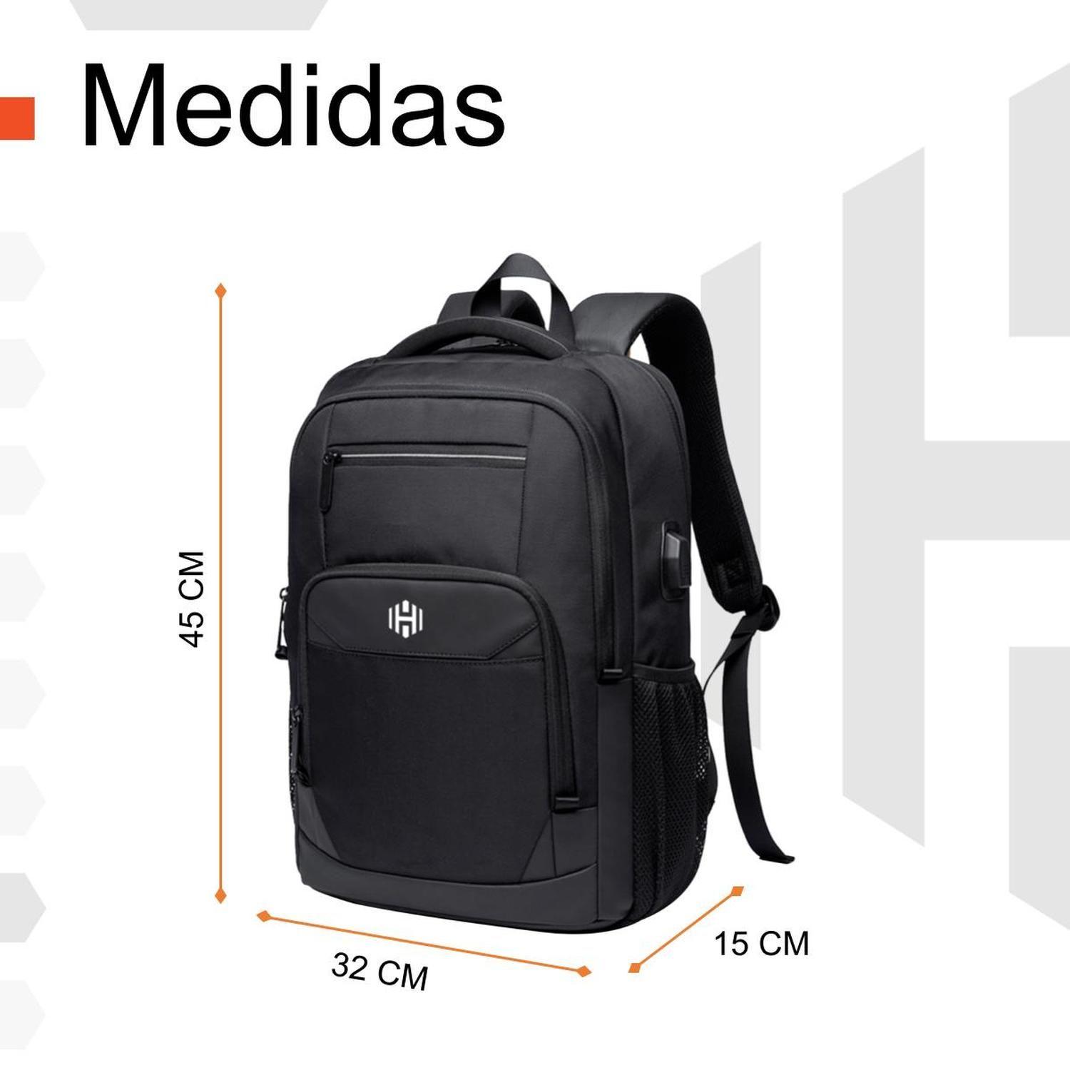 Mochila Notebook Impermeable Antirrobo Nylon Balistico-6