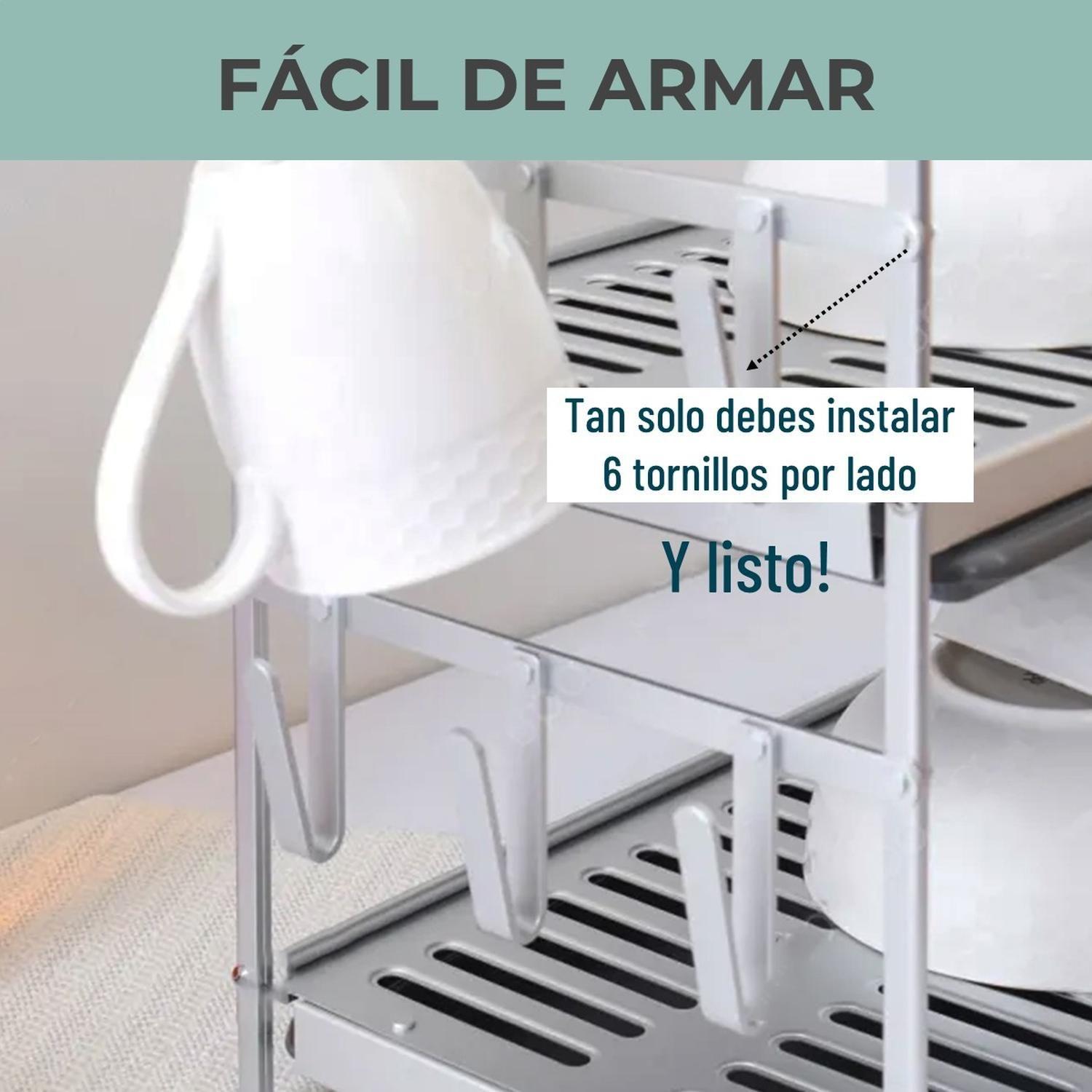 Secaplatos Escurridor 3 Niveles Aluminio 100% Inoxidable-6