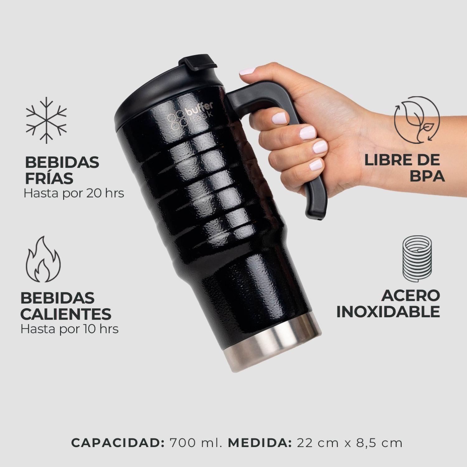 Vaso Termico Mug Buffer 700ml Acero Inox Frio y Calor-2