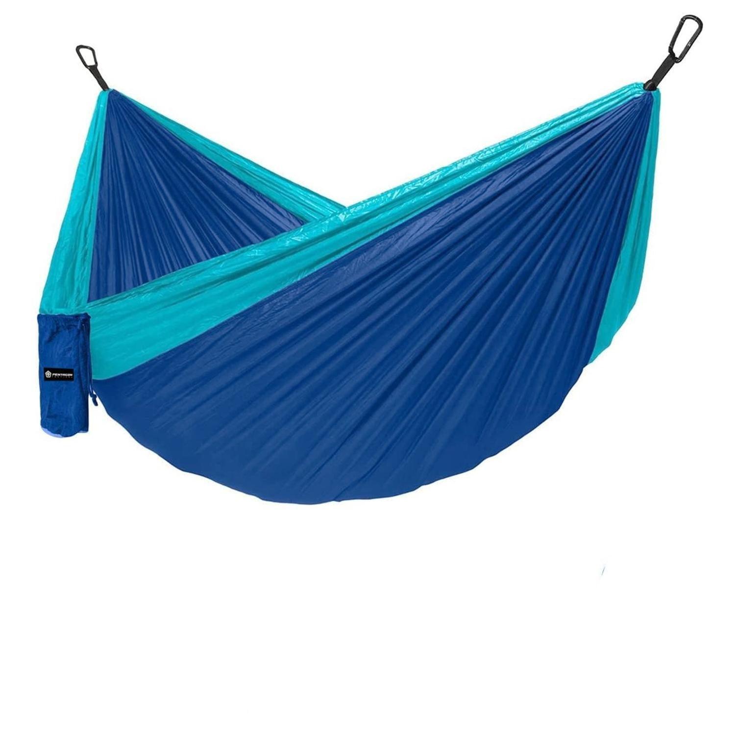 Hamaca Colgante Doble Pentagon Camping Outdoor + Bolso y Acc-0