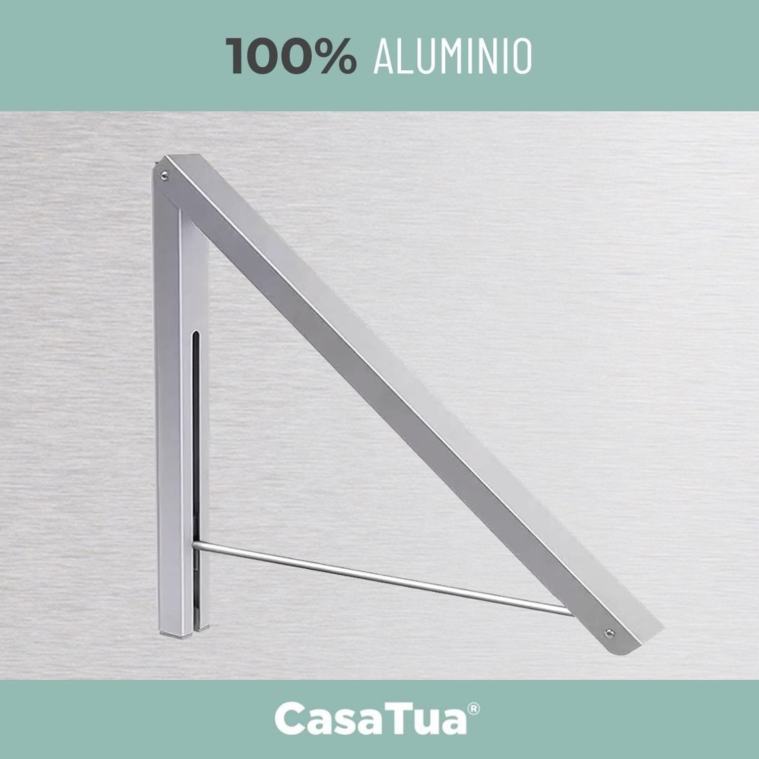 Tendedero Plegable de Pared Colgador Ropa Ajustable CasaTua-2