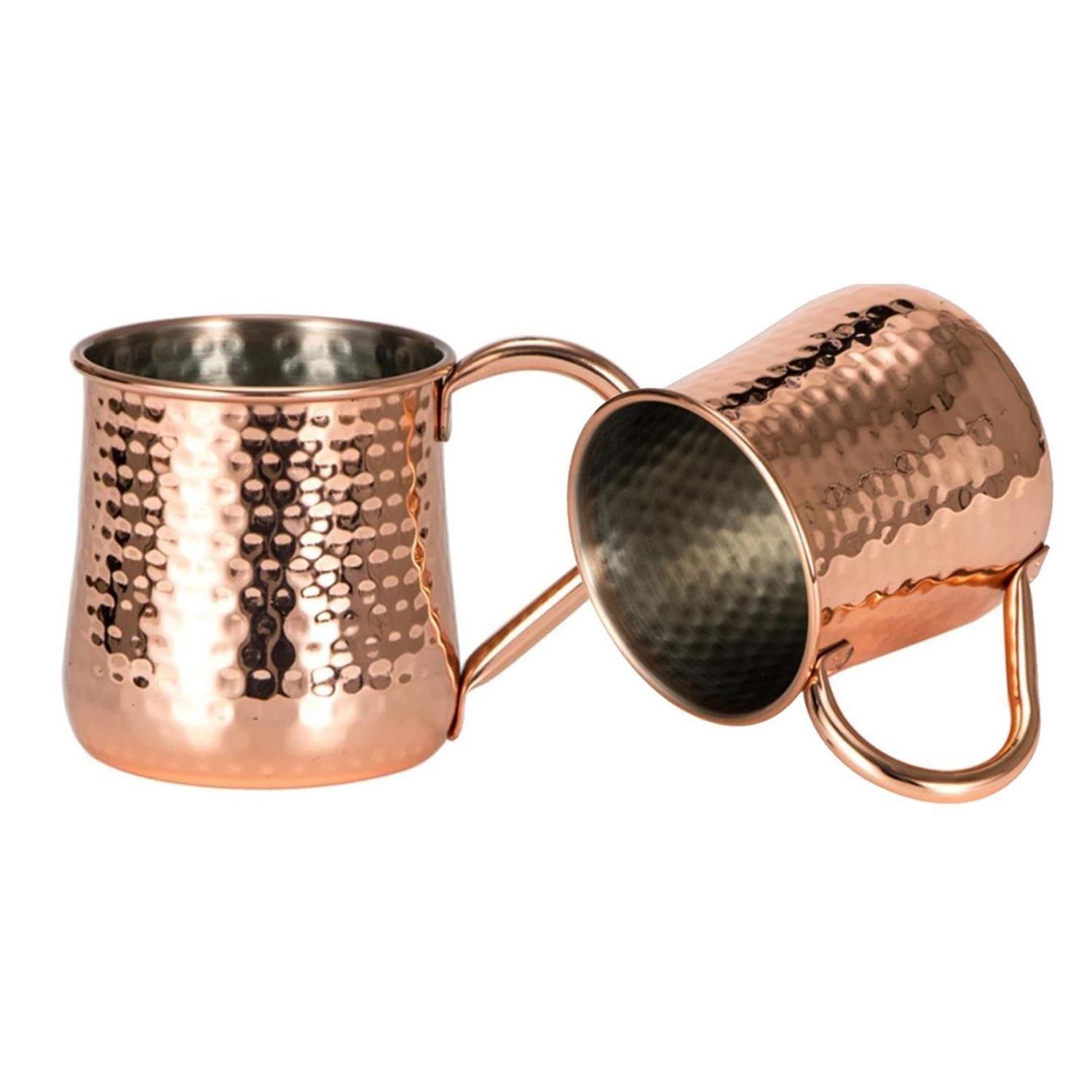 Mug Vasos De Cobre Set 2 Cantina Moscow Mule Coctel Tragos-0