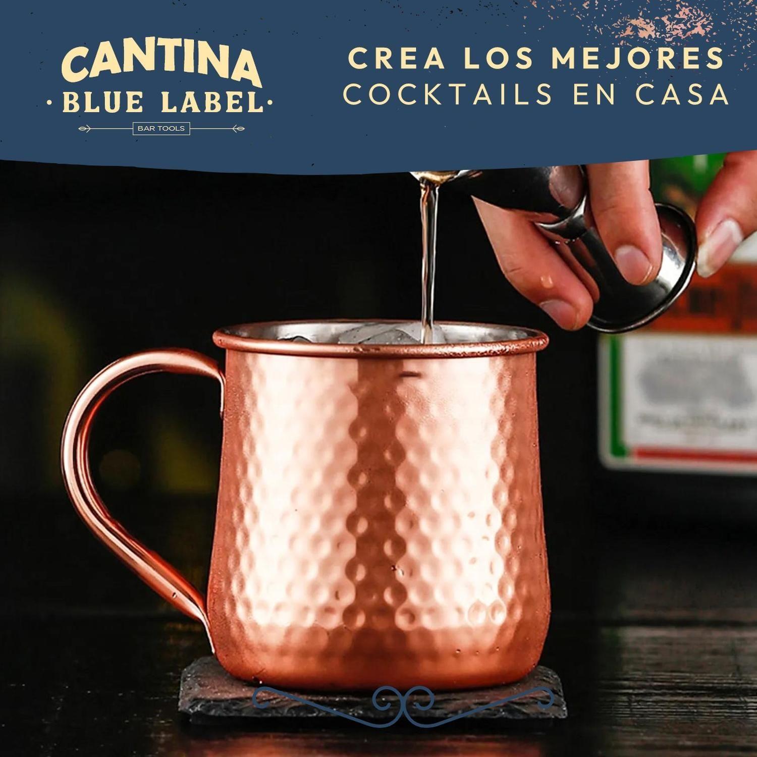 Mug Vasos De Cobre Set 2 Cantina Moscow Mule Coctel Tragos-7