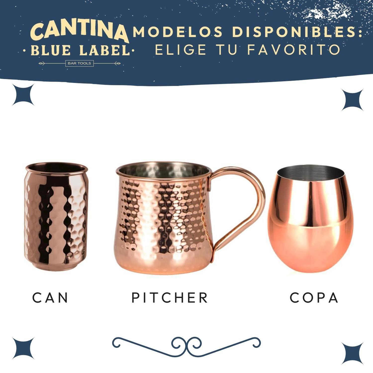 Mug Vasos De Cobre Set 2 Cantina Moscow Mule Coctel Tragos-8