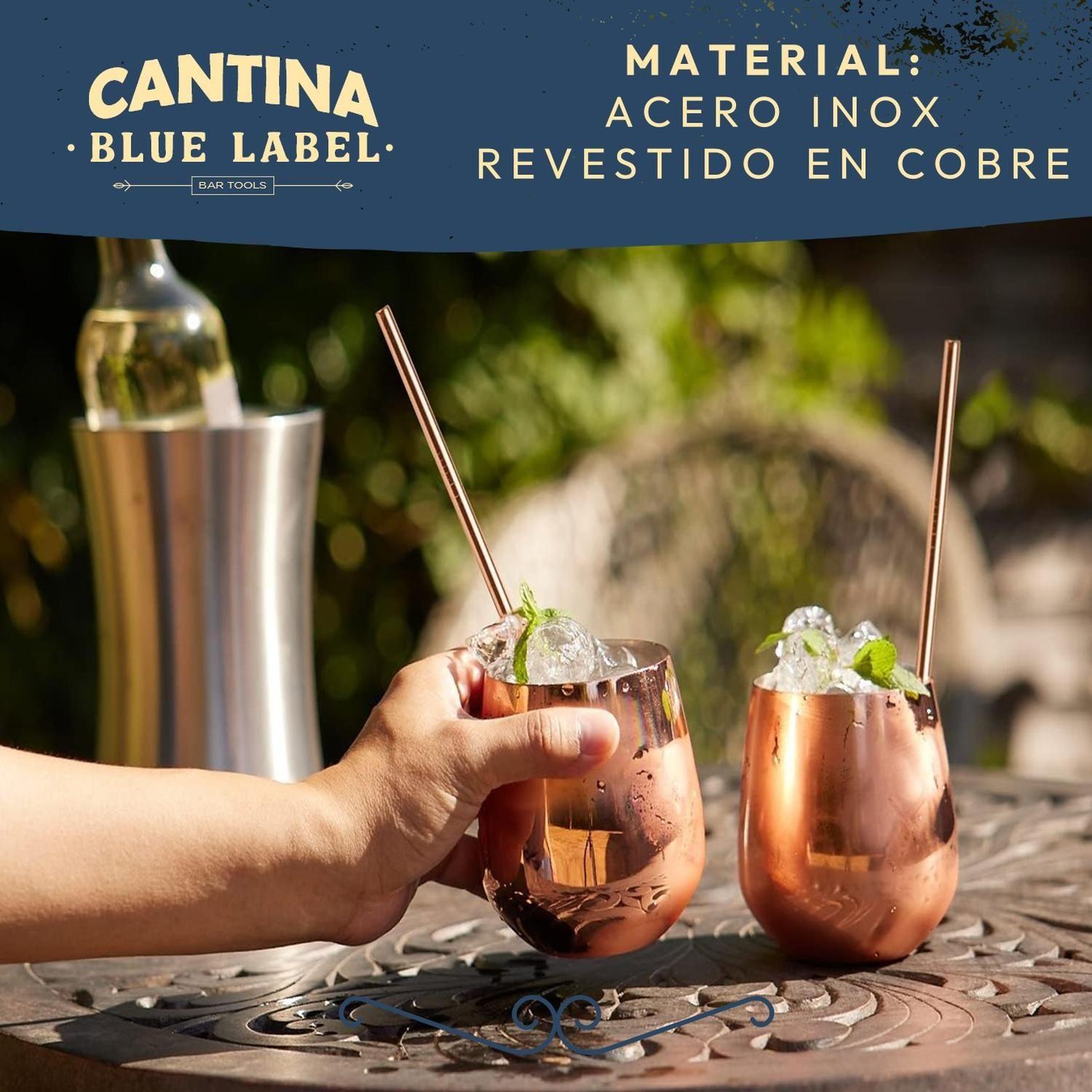 Mug Vasos De Cobre Set 2 Cantina Moscow Mule Coctel Tragos-4