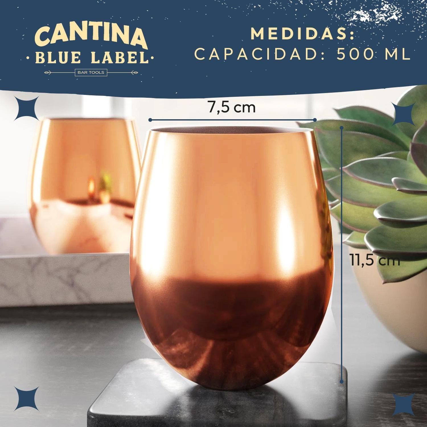 Mug Vasos De Cobre Set 2 Cantina Moscow Mule Coctel Tragos-6