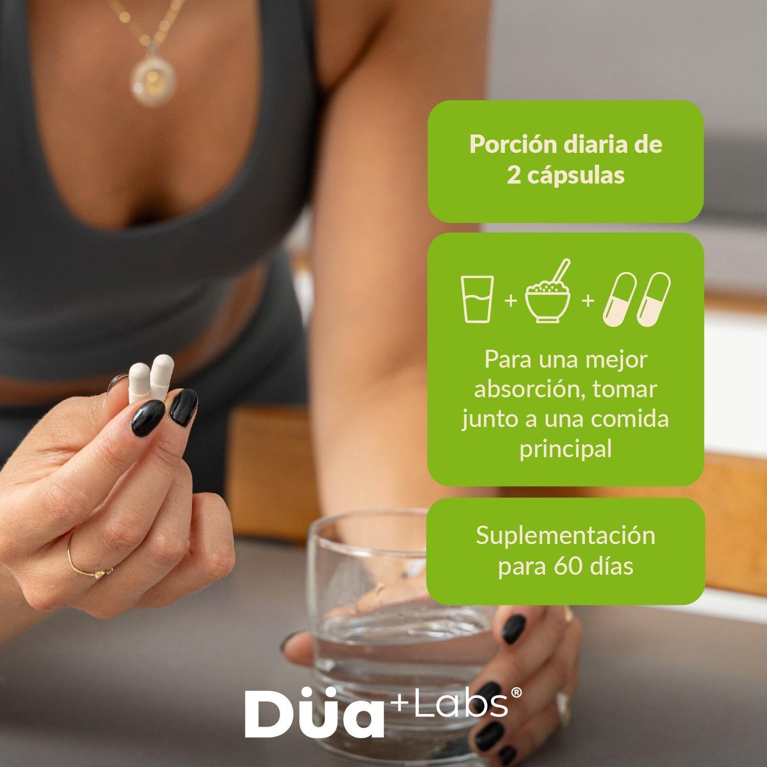 Curcuma + Pimienta Negra Düa Labs® 120 Cápsulas Para 60 días-3