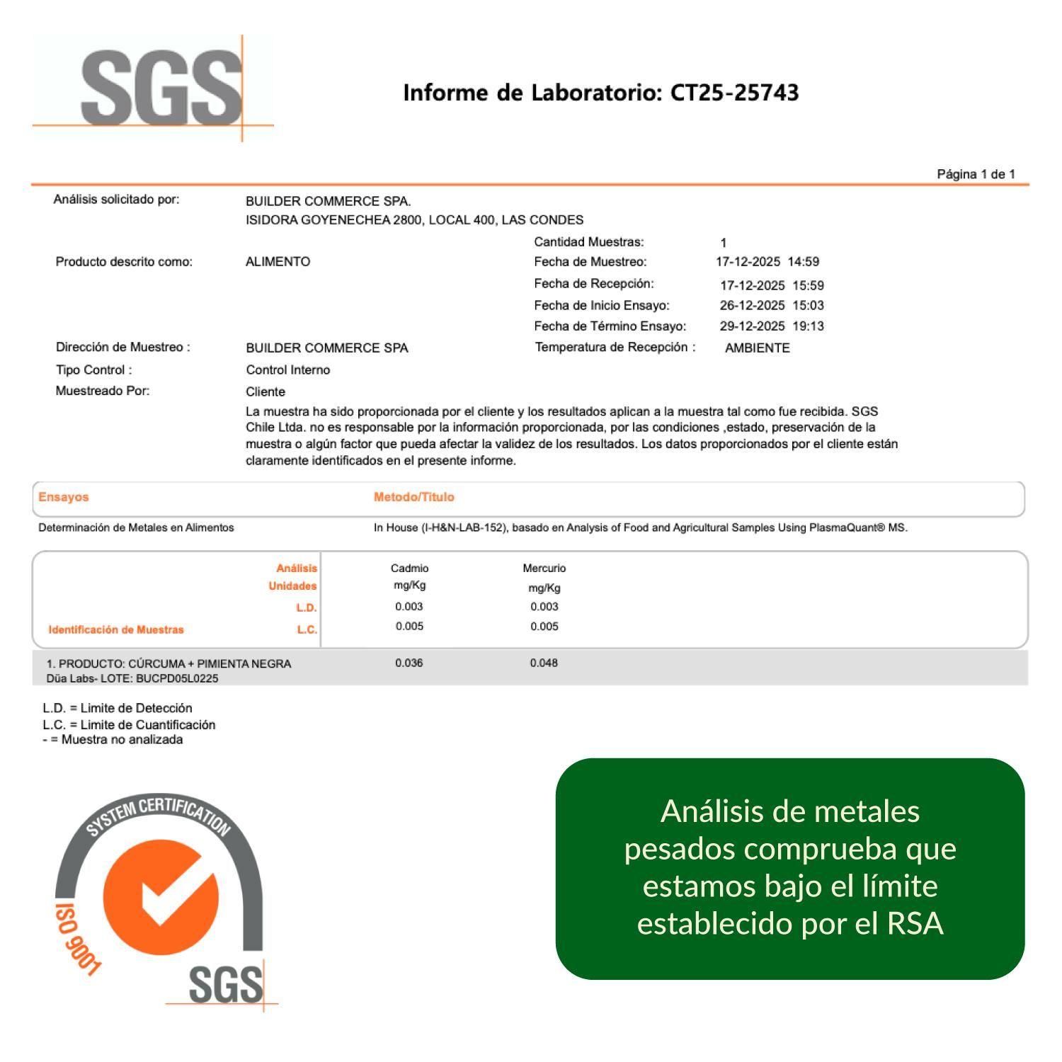 Curcuma + Pimienta Negra Düa Labs® 120 Cápsulas Para 60 días-5