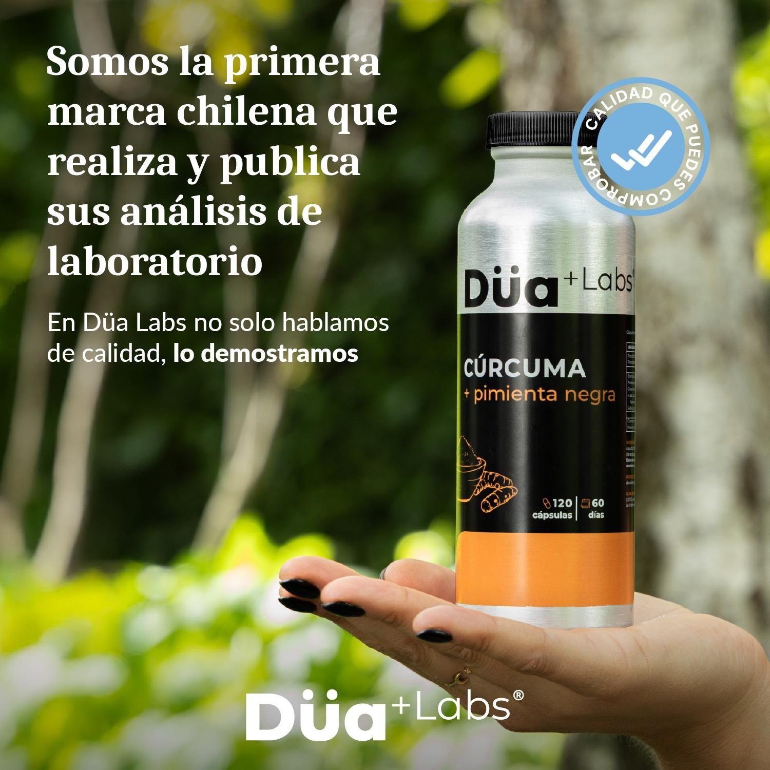 Curcuma + Pimienta Negra Düa Labs® 120 Cápsulas Para 60 días-6