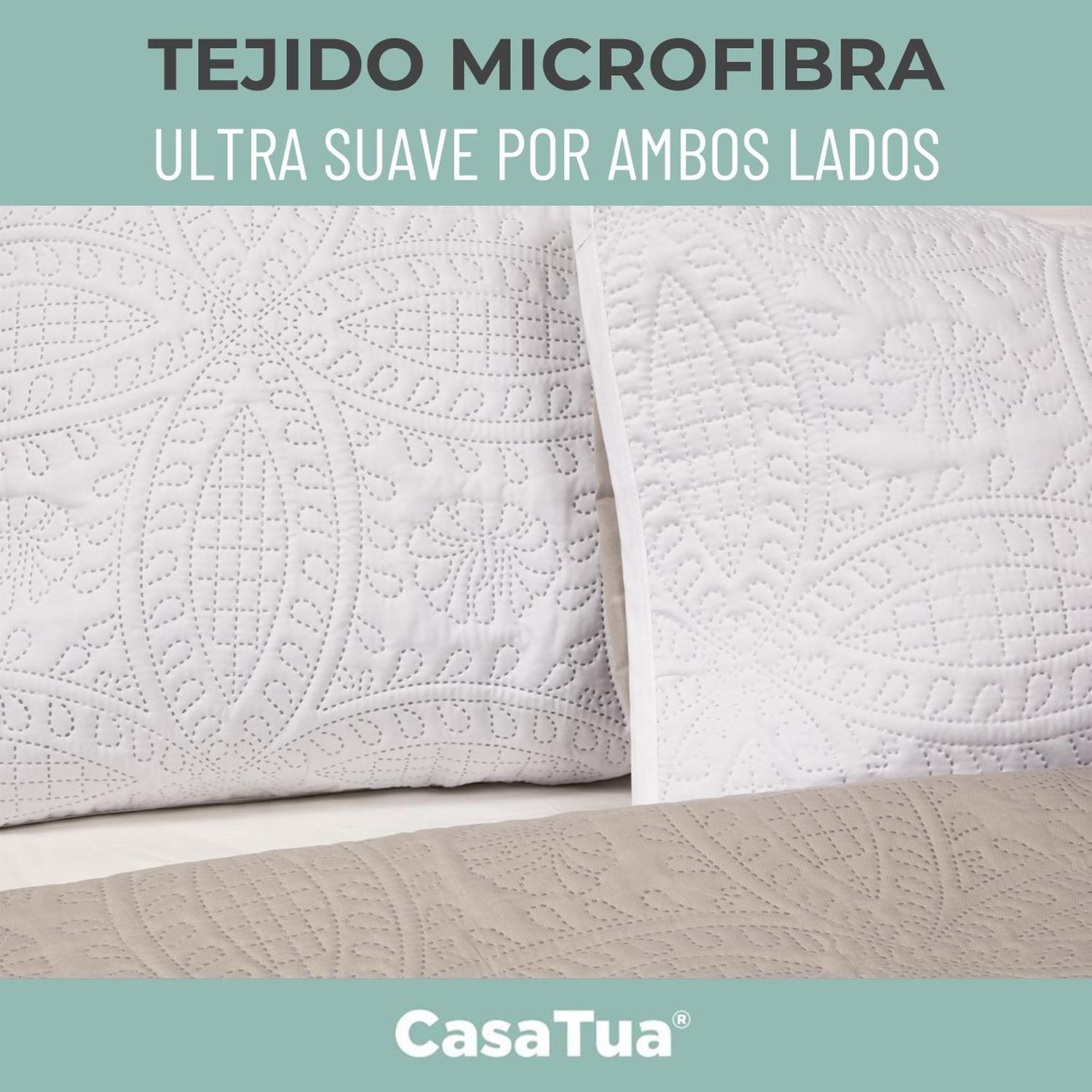 Cubrecama Quilt Reversible +Funda Almohada 1,5 Plaza-5