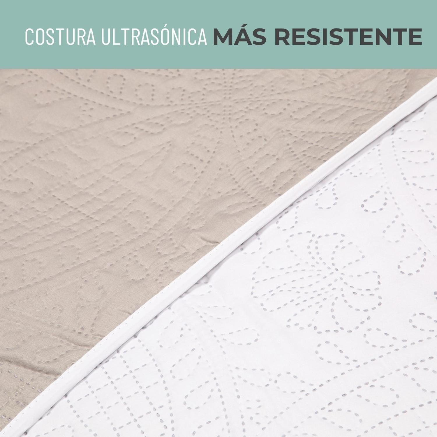 Cubrecama Quilt Reversible +Funda Almohada 1,5 Plaza-7