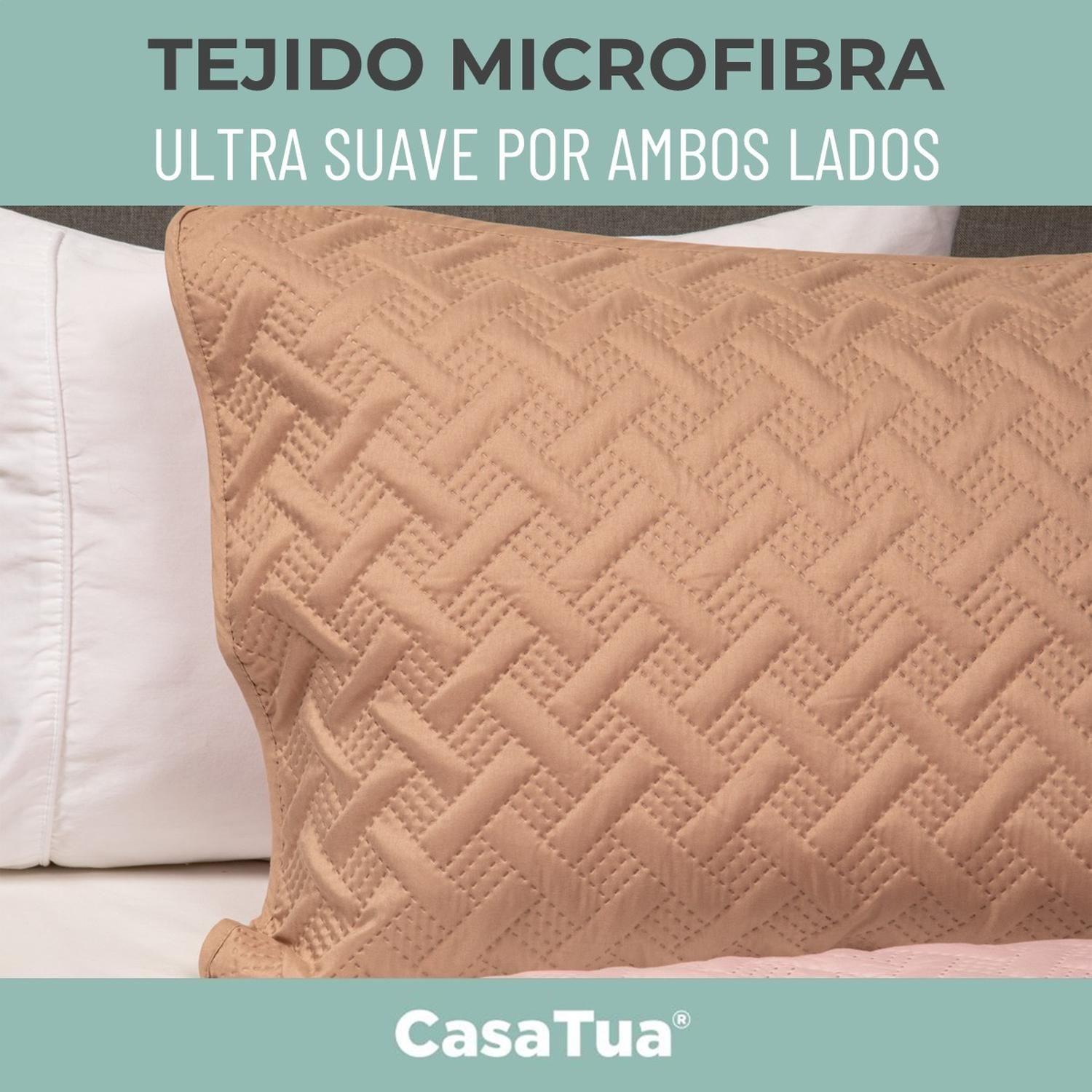 Cubrecama Quilt Reversible +Funda Almohada 1,5 Plaza-5
