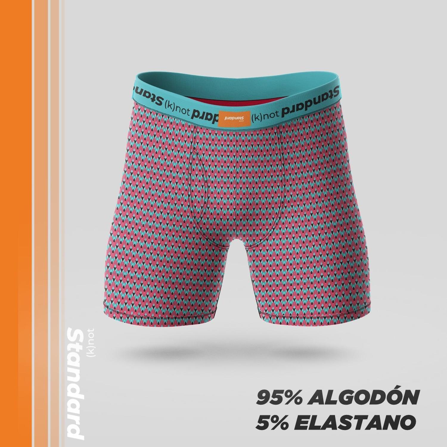 Boxer Hombre Algodon Calzoncillos Standard Pack de 3-2