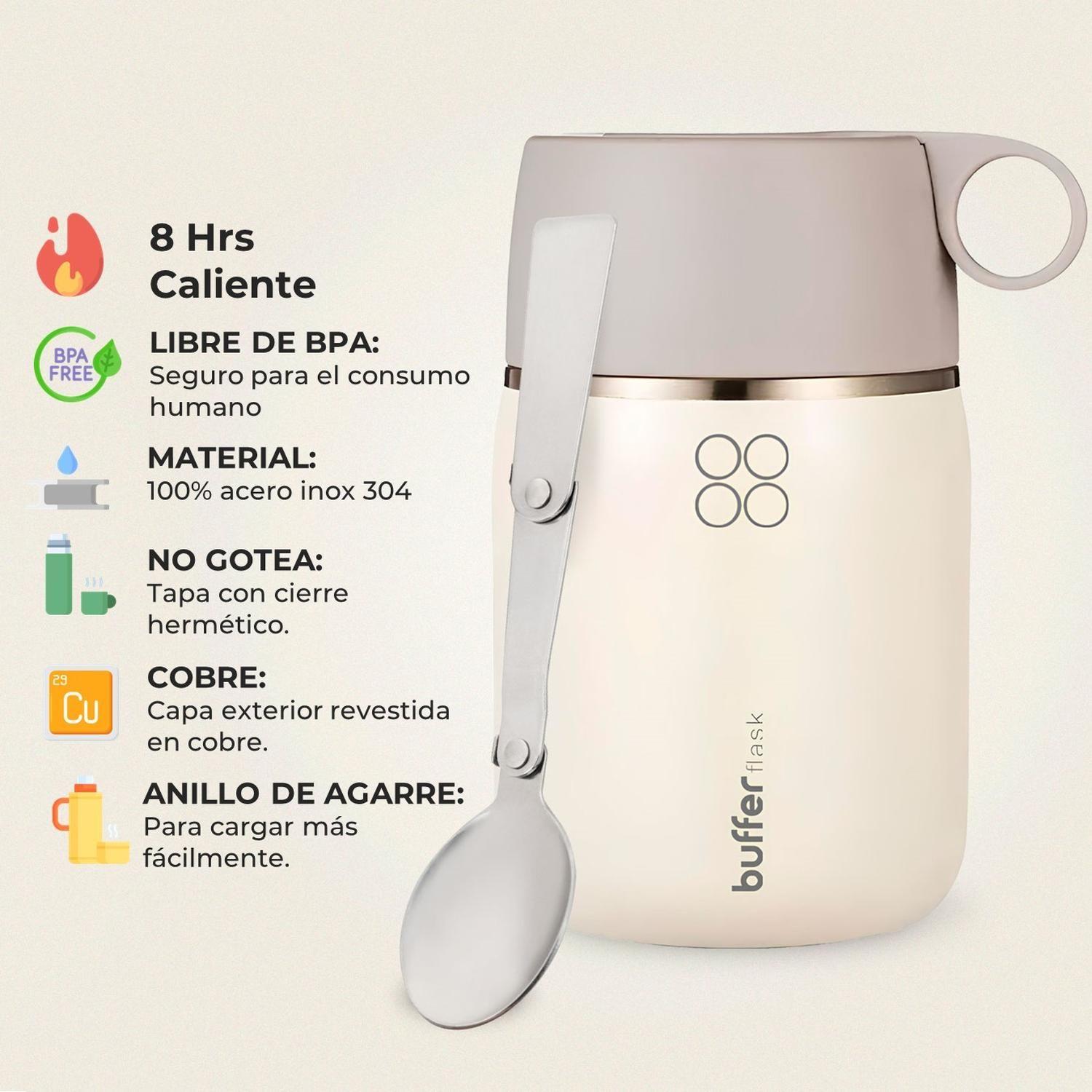 Termo Comida y Liquido One2Go Multiproposito 700ml + Cuchara-1