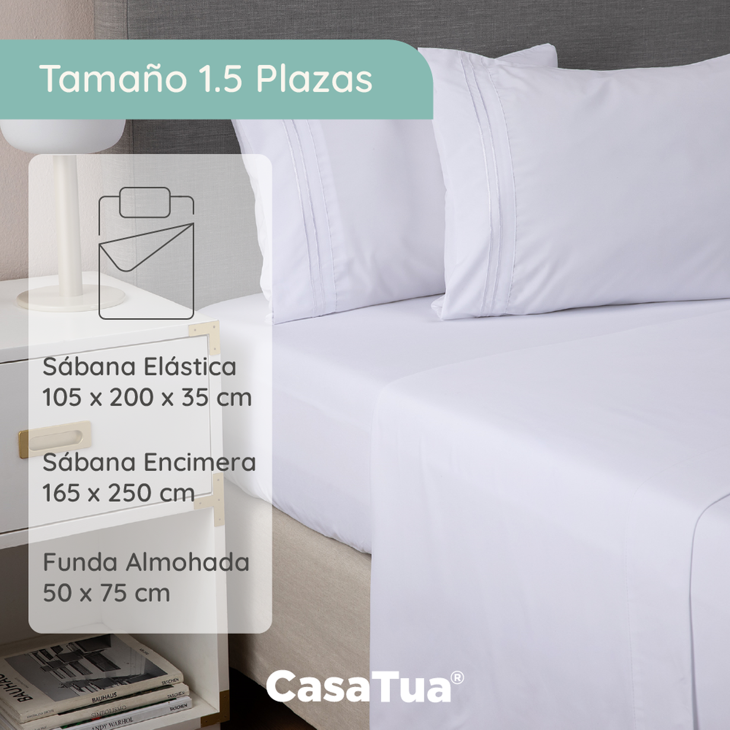 Sabanas 1800 Hotel Ultra Suave Funda Bordada-2