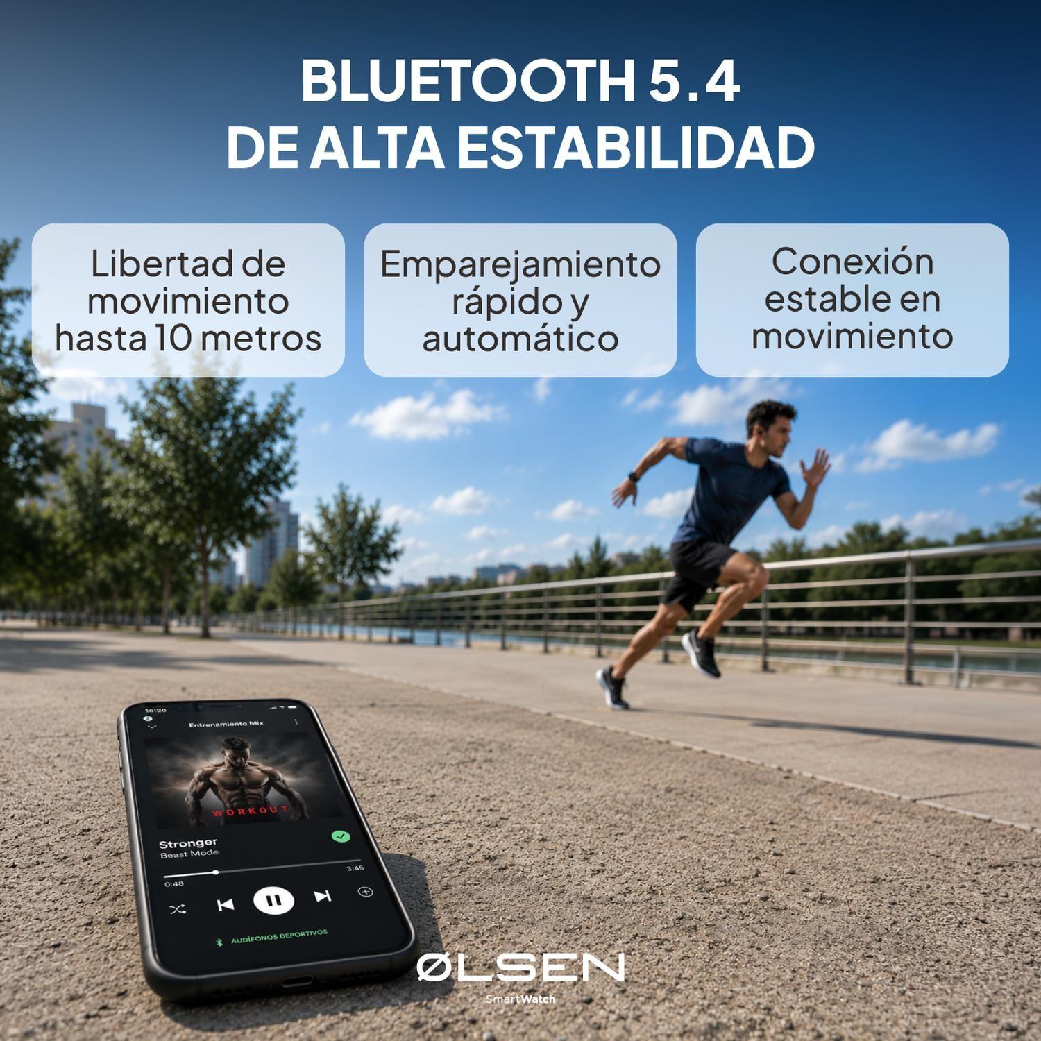 Audifonos Deportivos Olsen Bluetooth Open Ear Neckband-6
