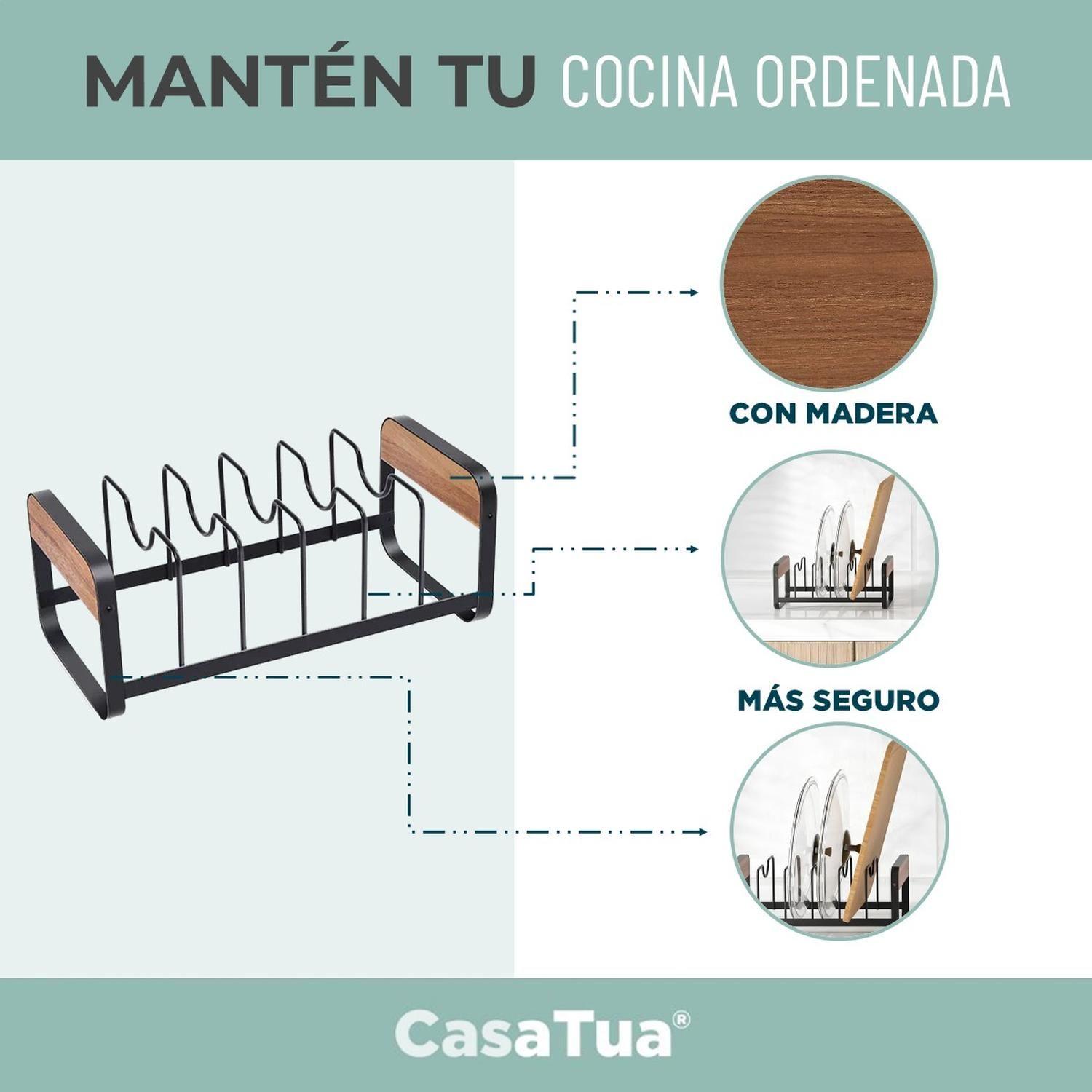 Secaplatos Escurridor Inoxidable Organizador Loza CasaTua-3