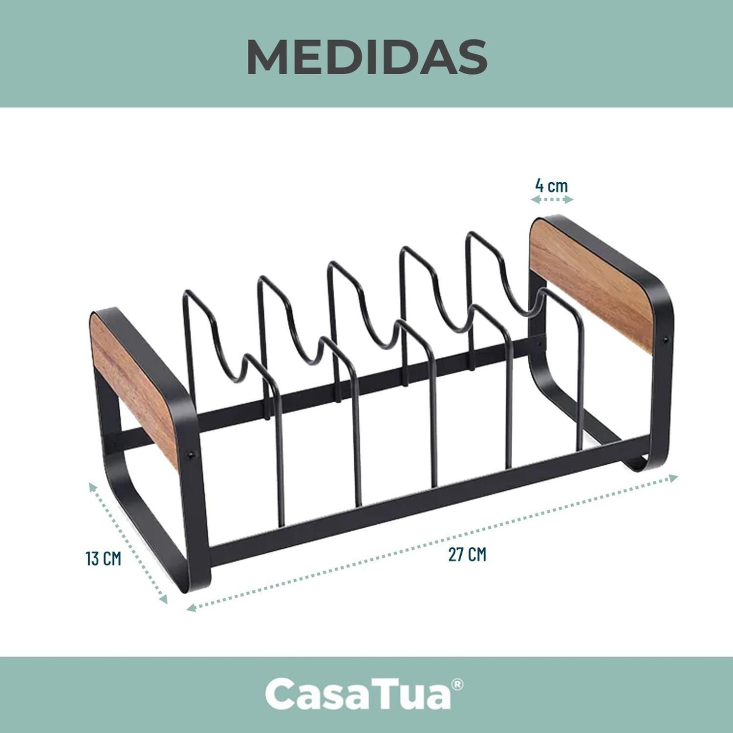 Secaplatos Escurridor Inoxidable Organizador Loza CasaTua-5