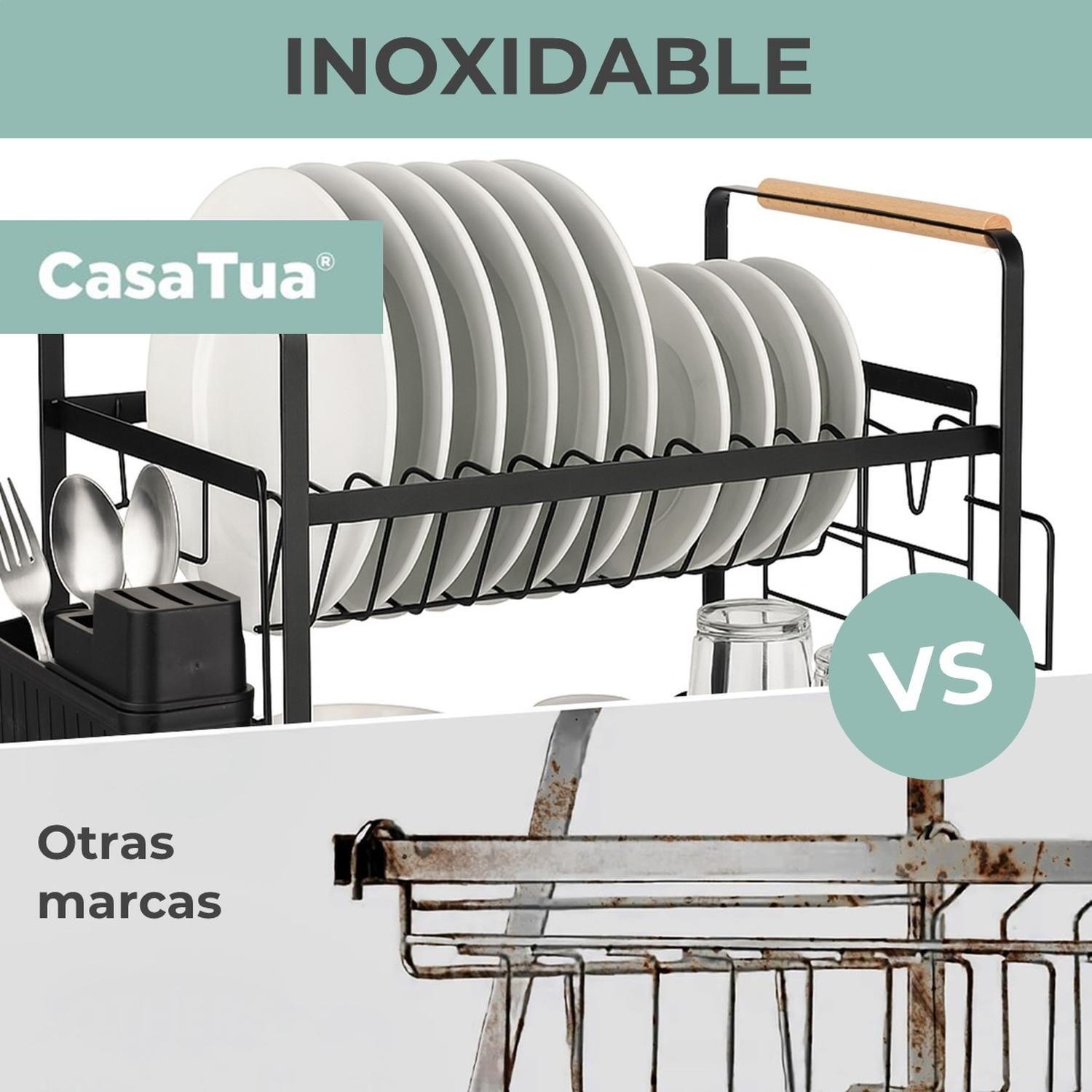 Secaplatos Escurridor de Platos Loza Inoxidable CasaTua-2