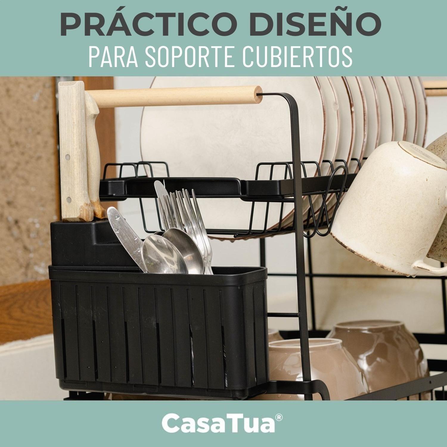 Secaplatos Escurridor de Platos Loza Inoxidable CasaTua-5