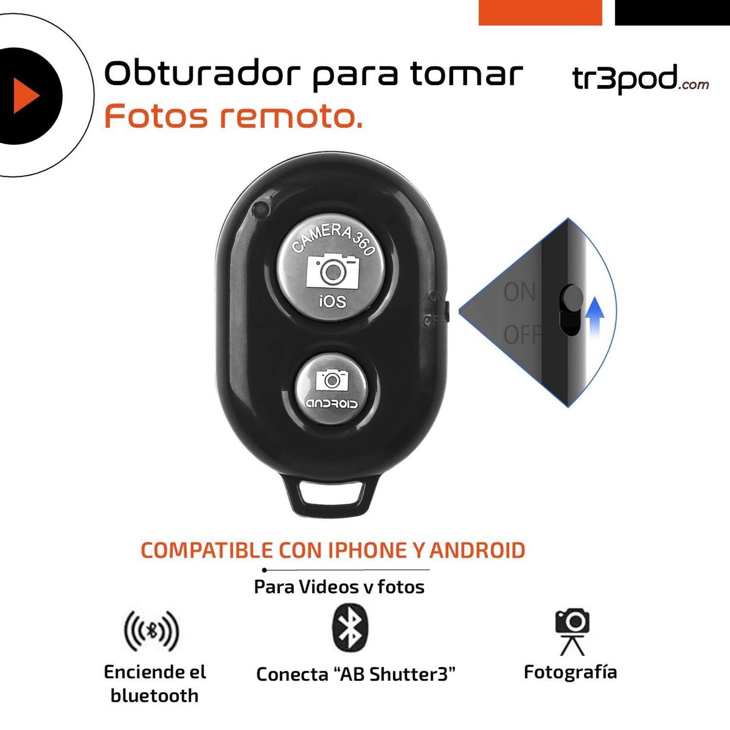 Tripode Camara Celular Tr3pod Aluminio Plegable + Control-2