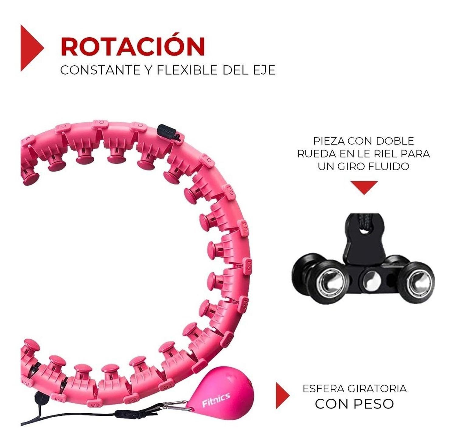 Aro Hula Hoop Ajustable Fitnics Perdida Peso Cintura-5