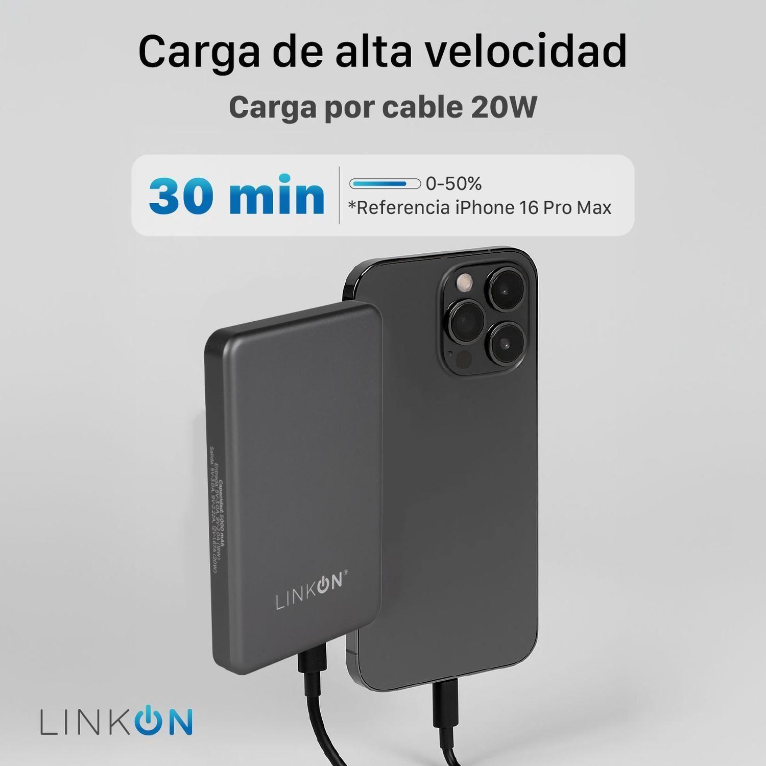 Bateria Externa Cargador iPhone Portatil Linkon Magsafe-5