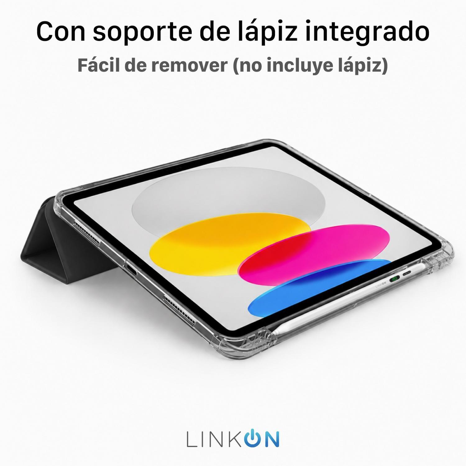 Funda Carcasa Ipad 10 11 A16 Linkon Soporte Tapa Removible-3