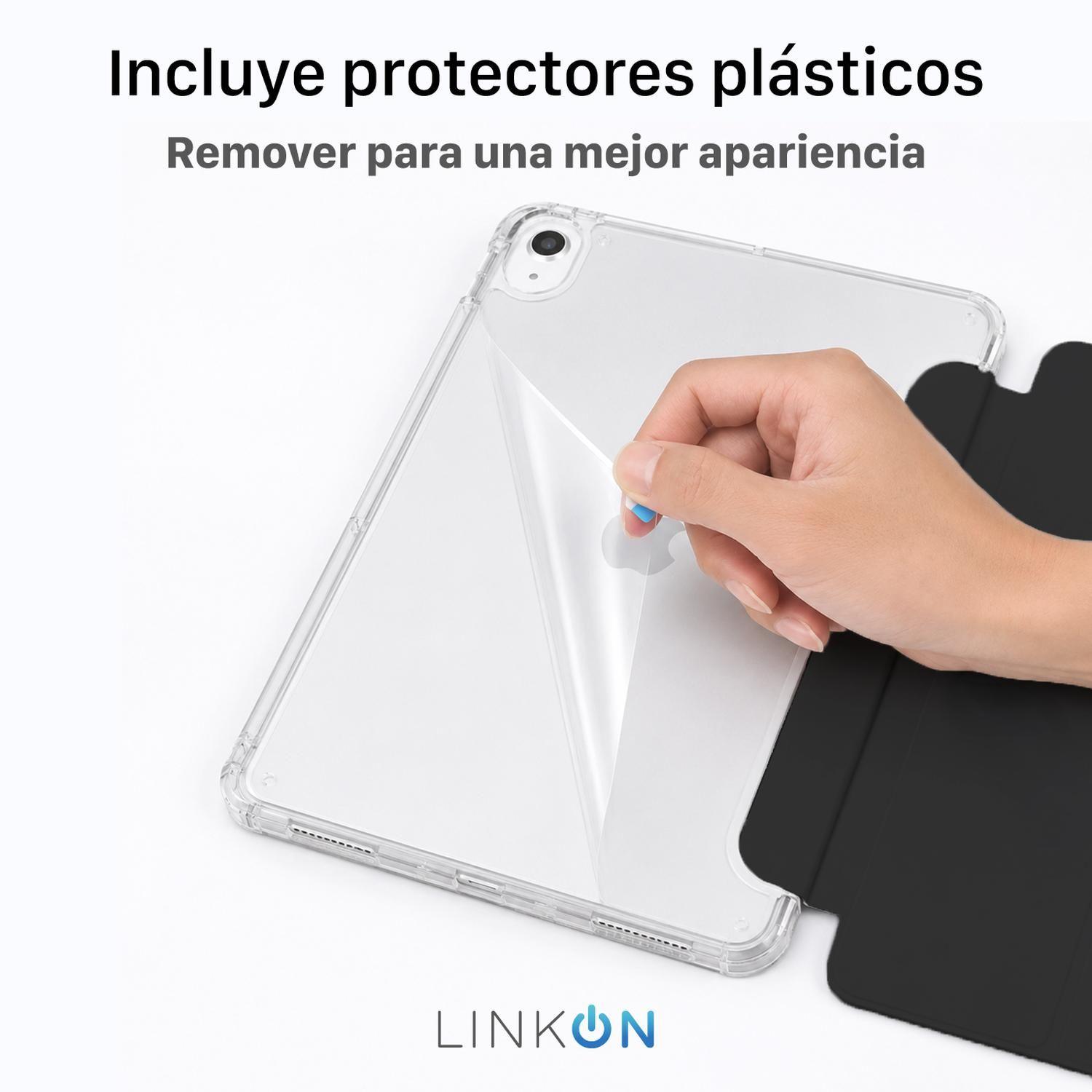 Funda Carcasa Ipad 10 11 A16 Linkon Soporte Tapa Removible-7