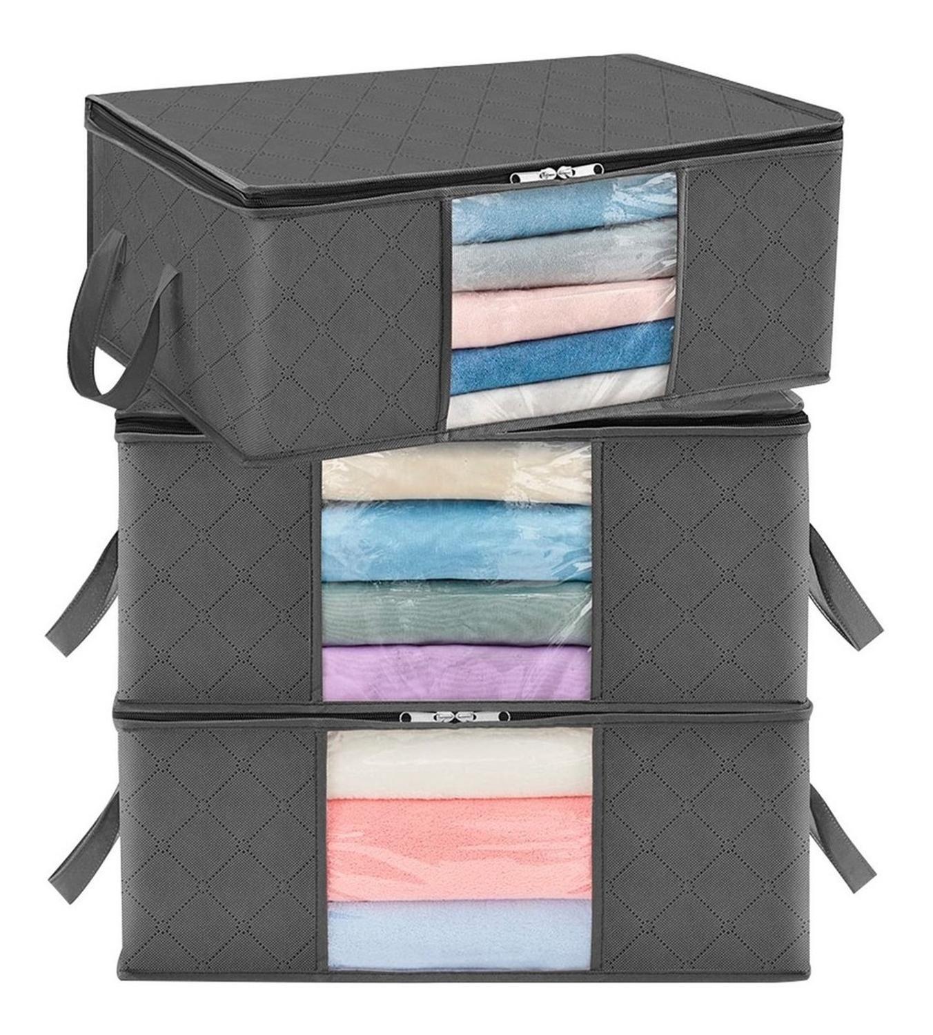Bolsas Organizador Ropa CasaTua Set 3 Unids Almacenamiento-0