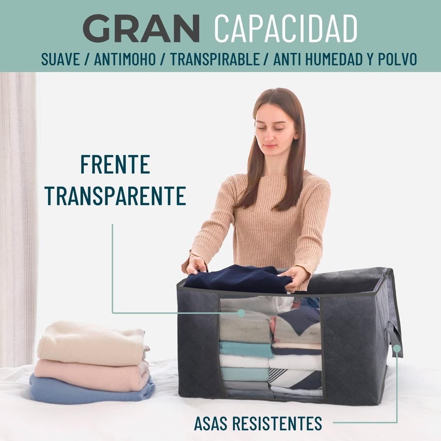 Bolsas Organizador Ropa CasaTua Set 3 Unids Almacenamiento-2
