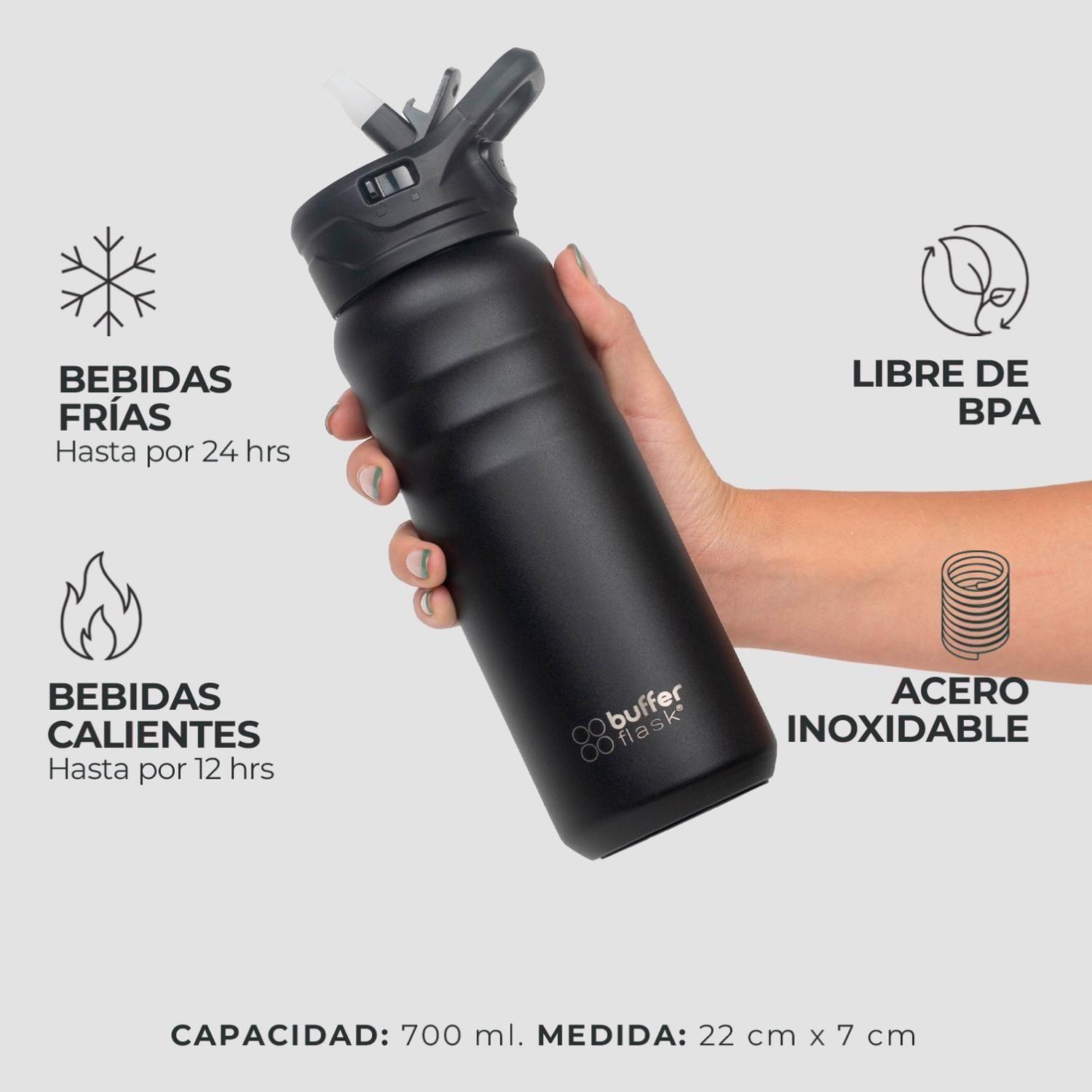 Botella Termica Buffer 700ml Botella Agua Acero Inoxidable-2