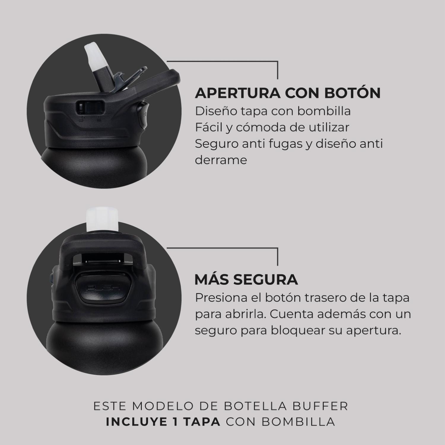 Botella Termica Buffer 700ml Botella Agua Acero Inoxidable-4