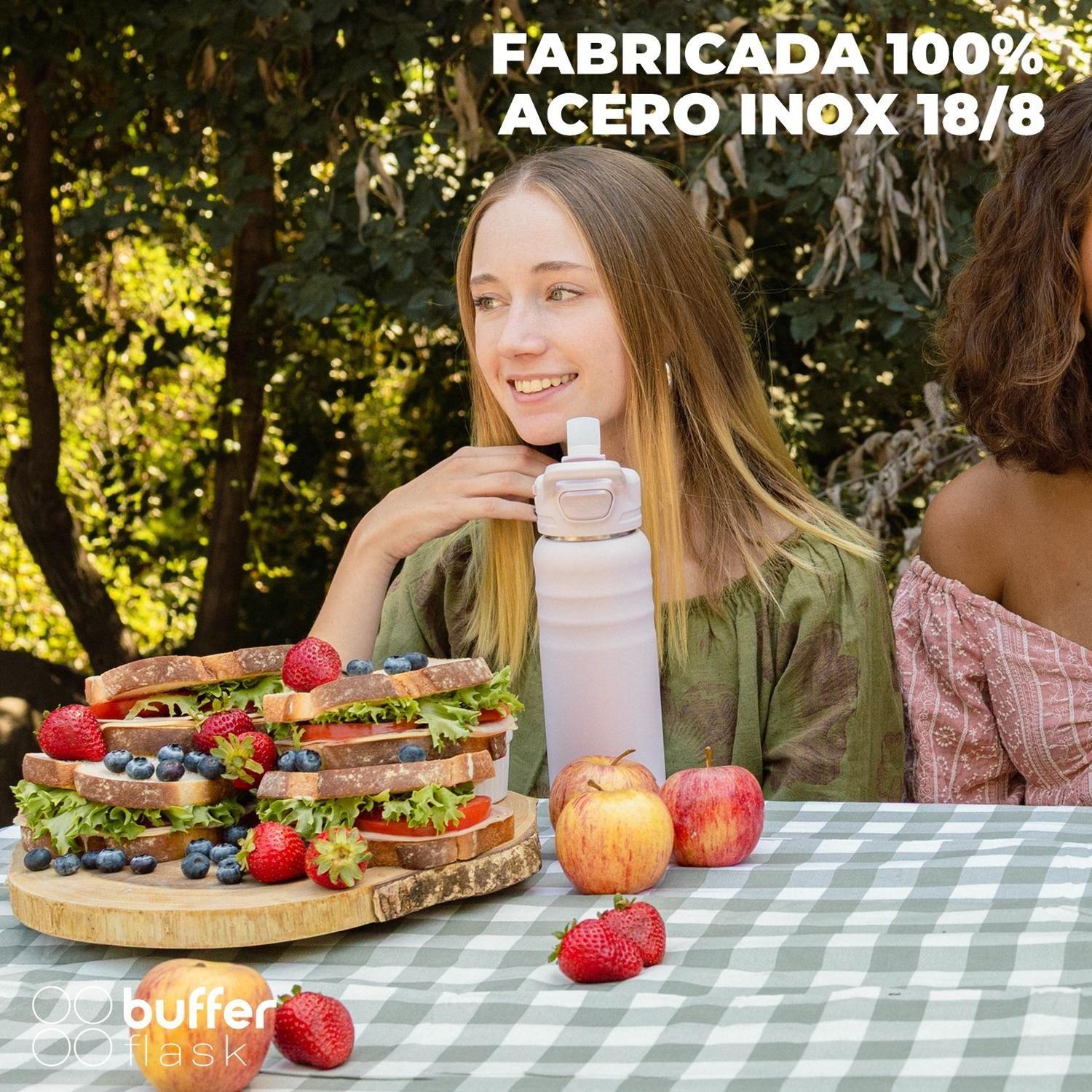 Botella Termica Buffer 700ml Botella Agua Acero Inoxidable-3