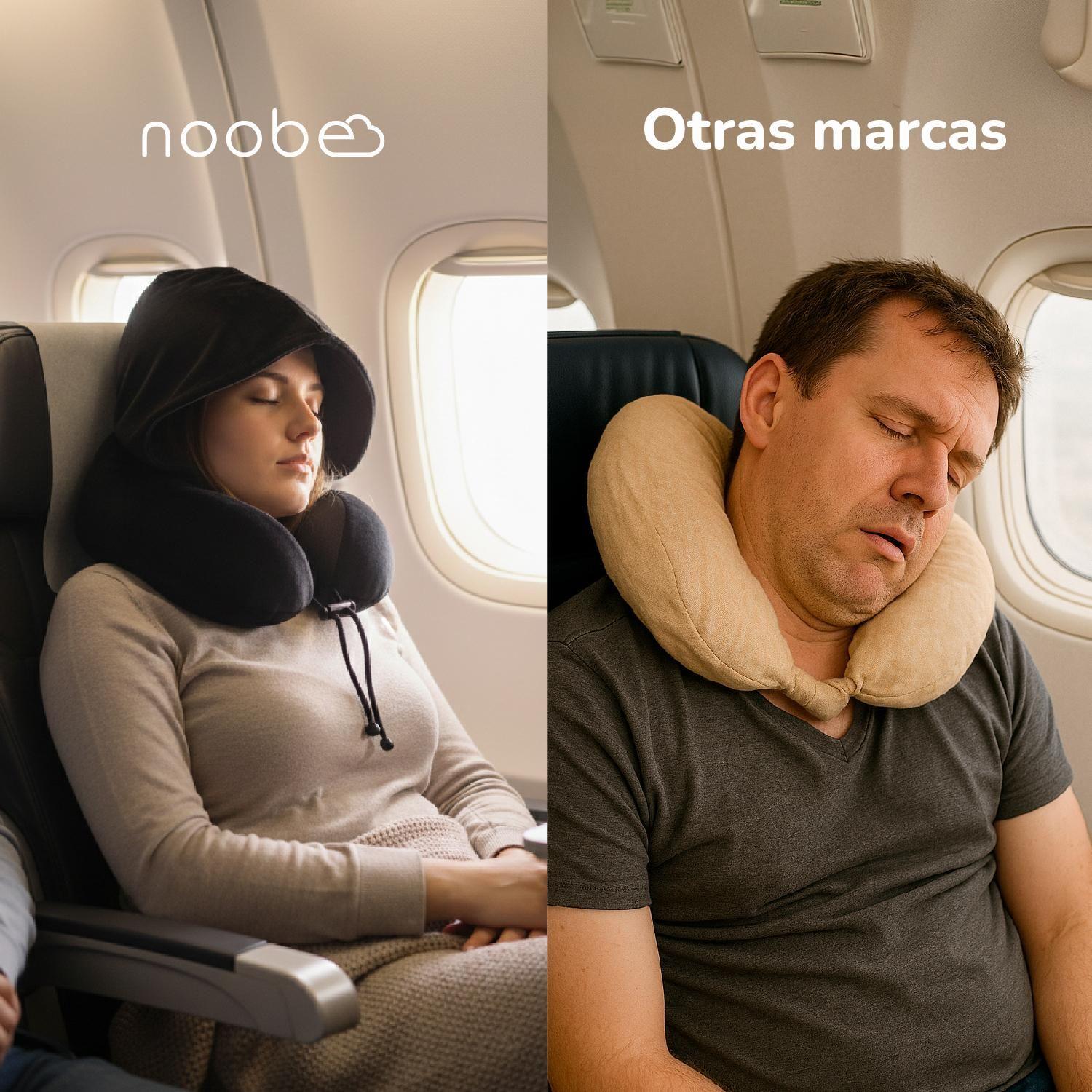 Cojin Viaje Ergonomico Noobe Almohada Cuello Viscoelastica-3