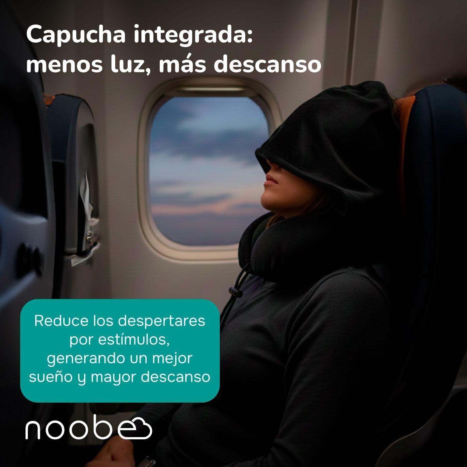 Cojin Viaje Ergonomico Noobe Almohada Cuello Viscoelastica-7