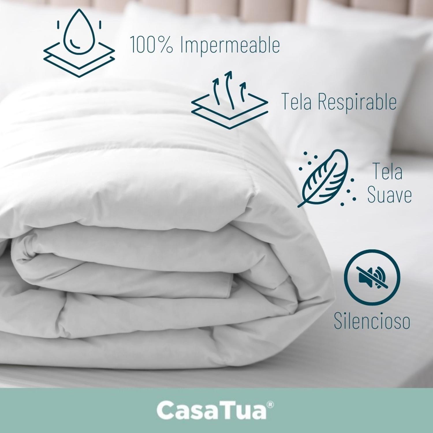 Cubre Colchon Protector Impermeable-2