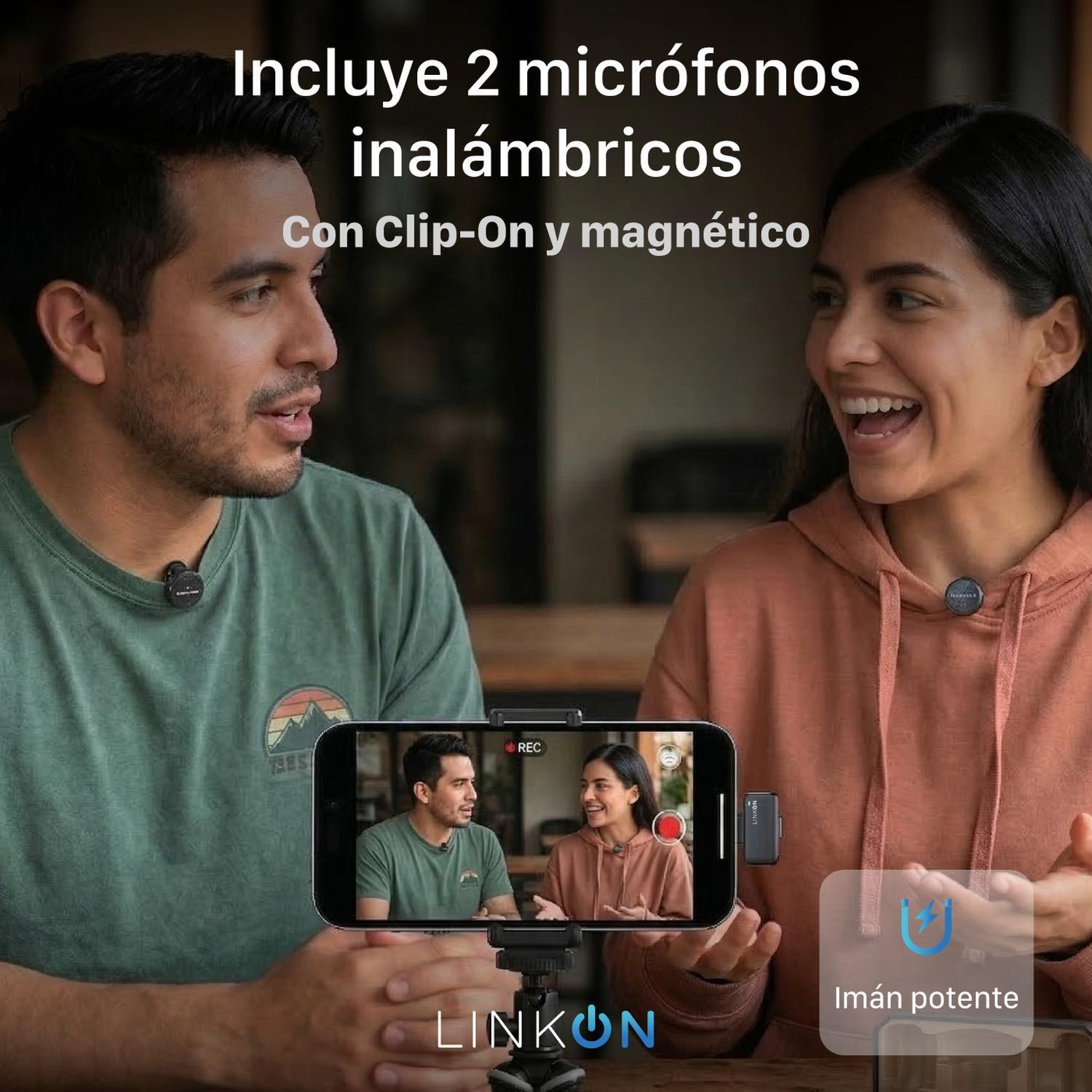 Microfono Inalambrico Linkon Solapa Bateria Larga Duración-4