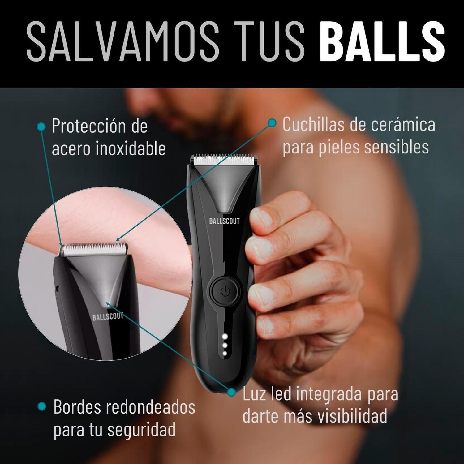 Afeitadora Ballscout Silky Resistente Al Agua Kit Accesorios-3
