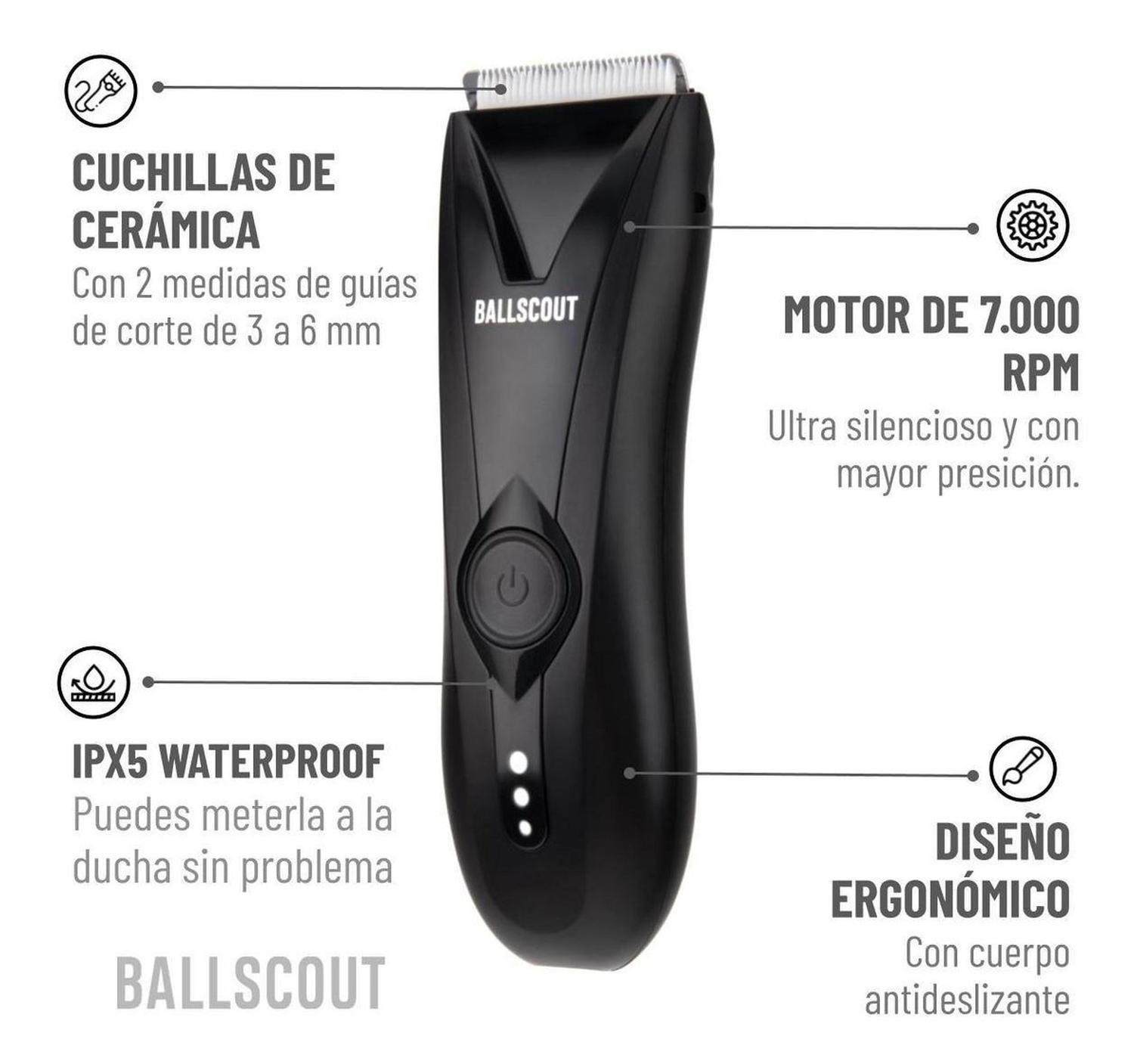 Afeitadora Ballscout Silky Resistente Al Agua Kit Accesorios-8
