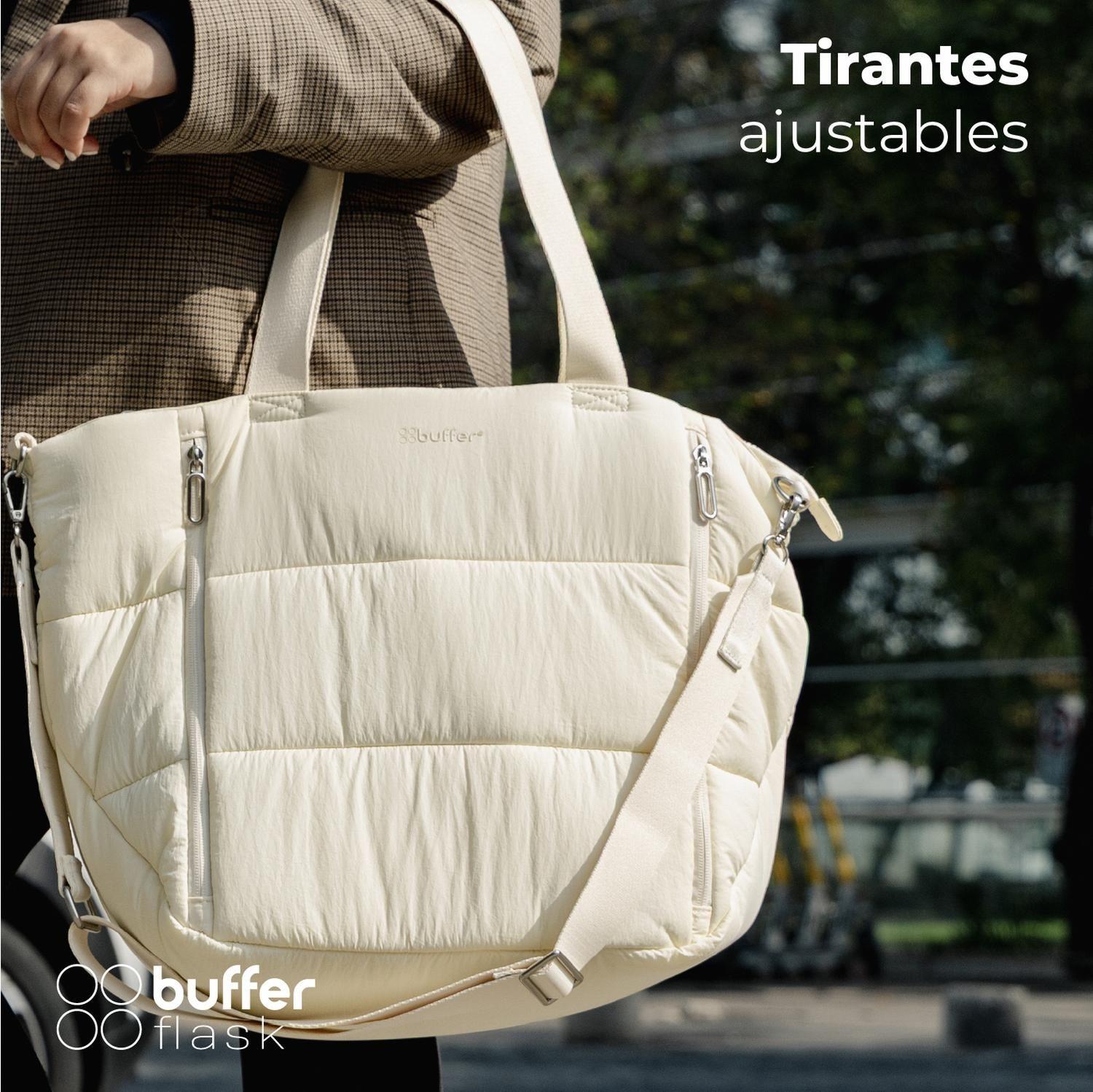 Bolso Tote Bag Cartera Buffer Mujer + Estuche Organizador-5