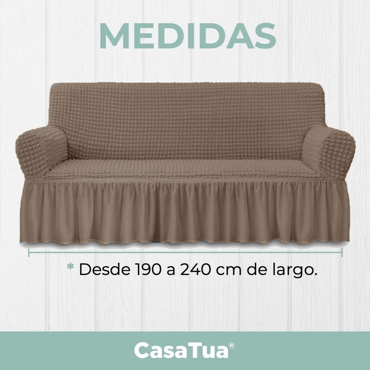 Funda Sofa Elastica Protector Cubre Sillon Turco 3 Cuerpos-6