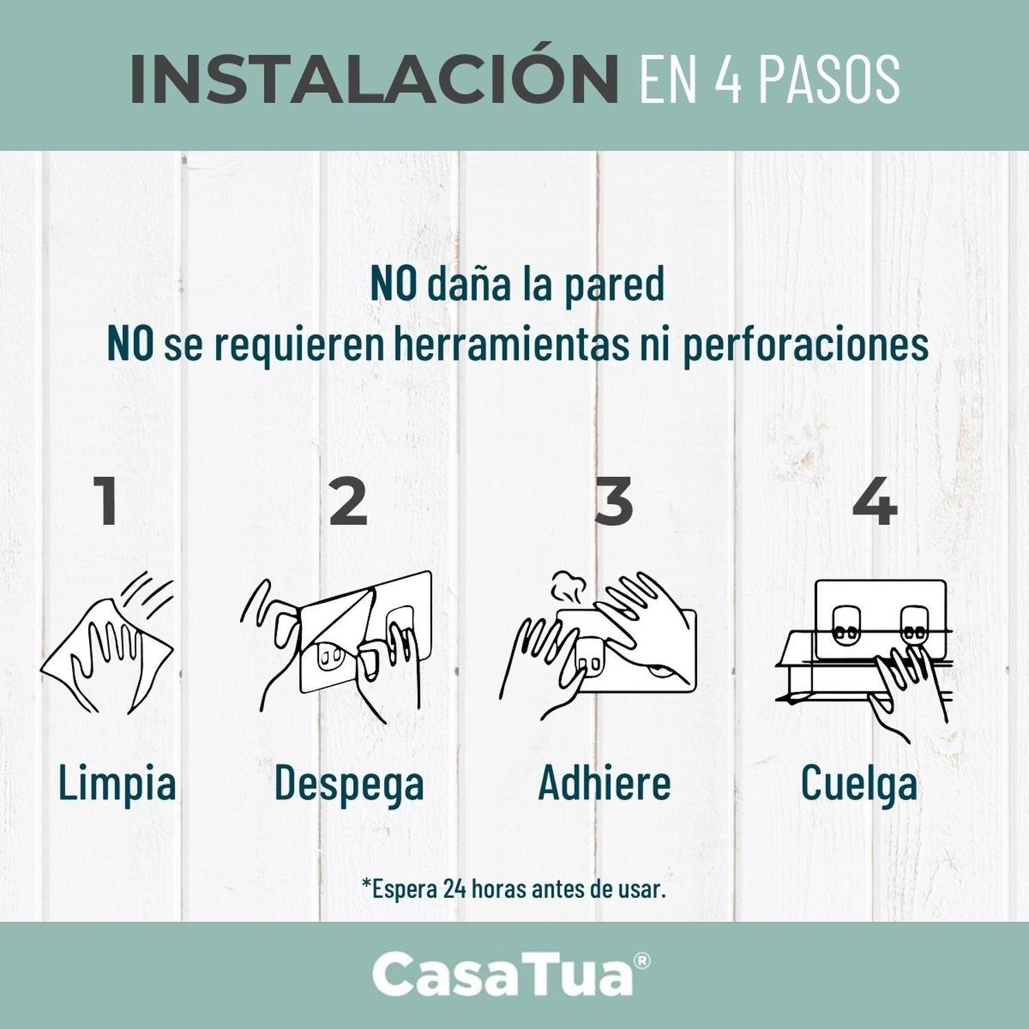 Organizador de Ducha Repisa Baño Adhesivo Set Inoxidable-3