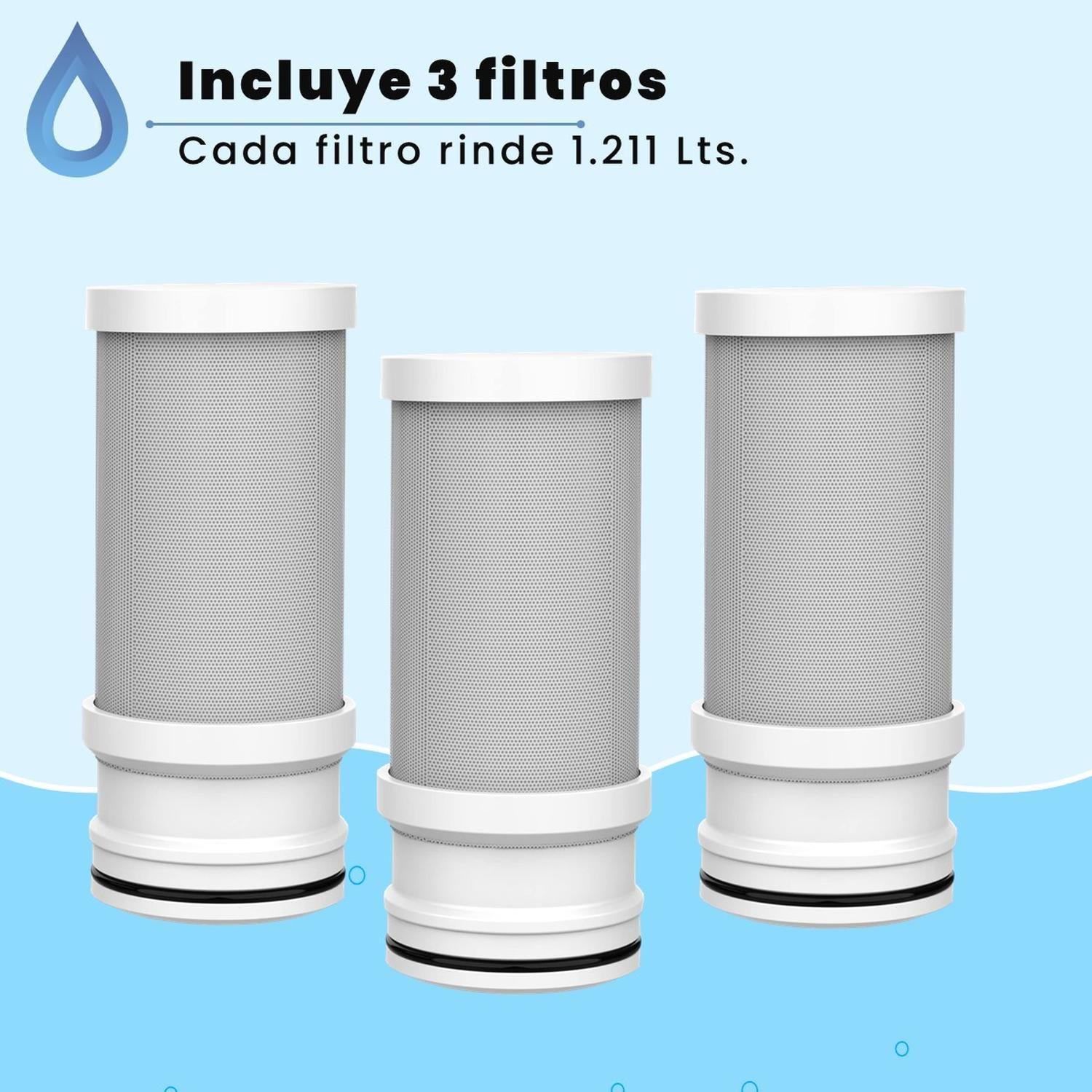 Purificador de Agua para Llave Grifo Purifita +Filtros Extra-4