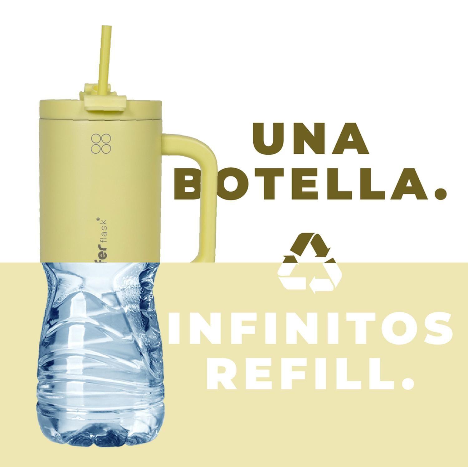 Vaso Termico Vaso Mug Termo 1,2L Acero Inox Buffer Amarillo-6