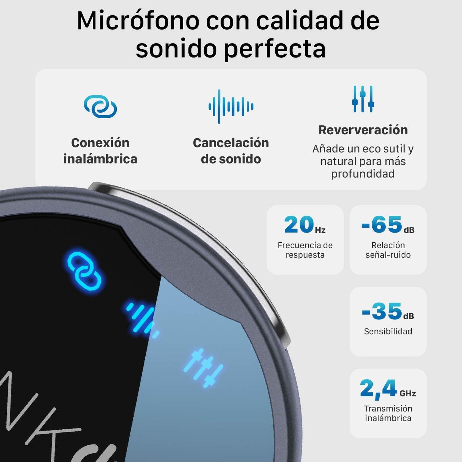 Microfono Inalambrico Tipo Solapa Lavalier Linkon + Estuche-1